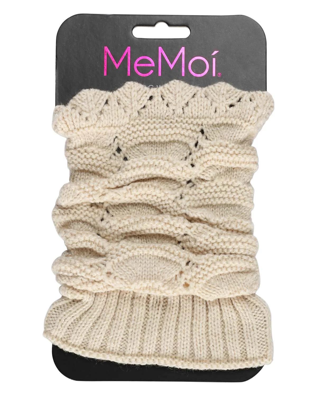 Women's Cozy Crochet Knit Boot Topper sold by MeMoi product image thumbnail 3