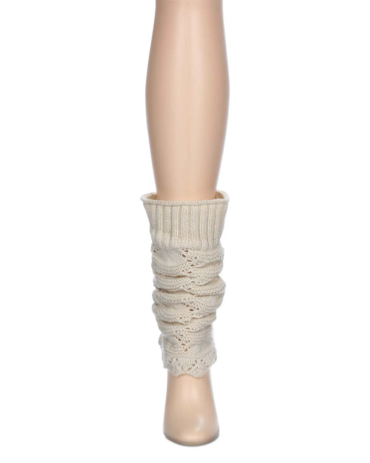 Women's Cozy Crochet Knit Boot Topper sold by MeMoi product image thumbnail 2