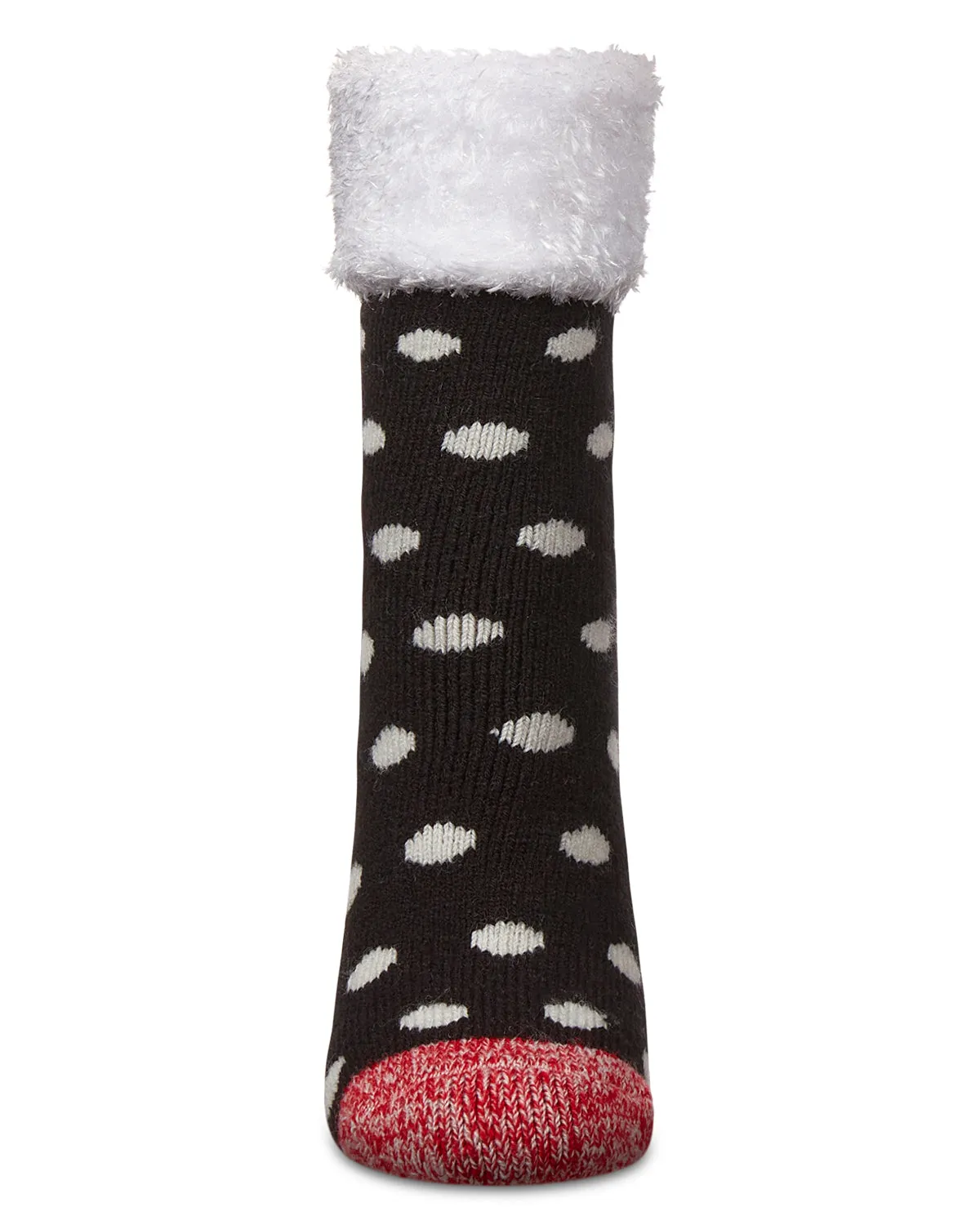 Women's Polka Dot Plush Cabin Sock sold by MeMoi product image thumbnail 2
