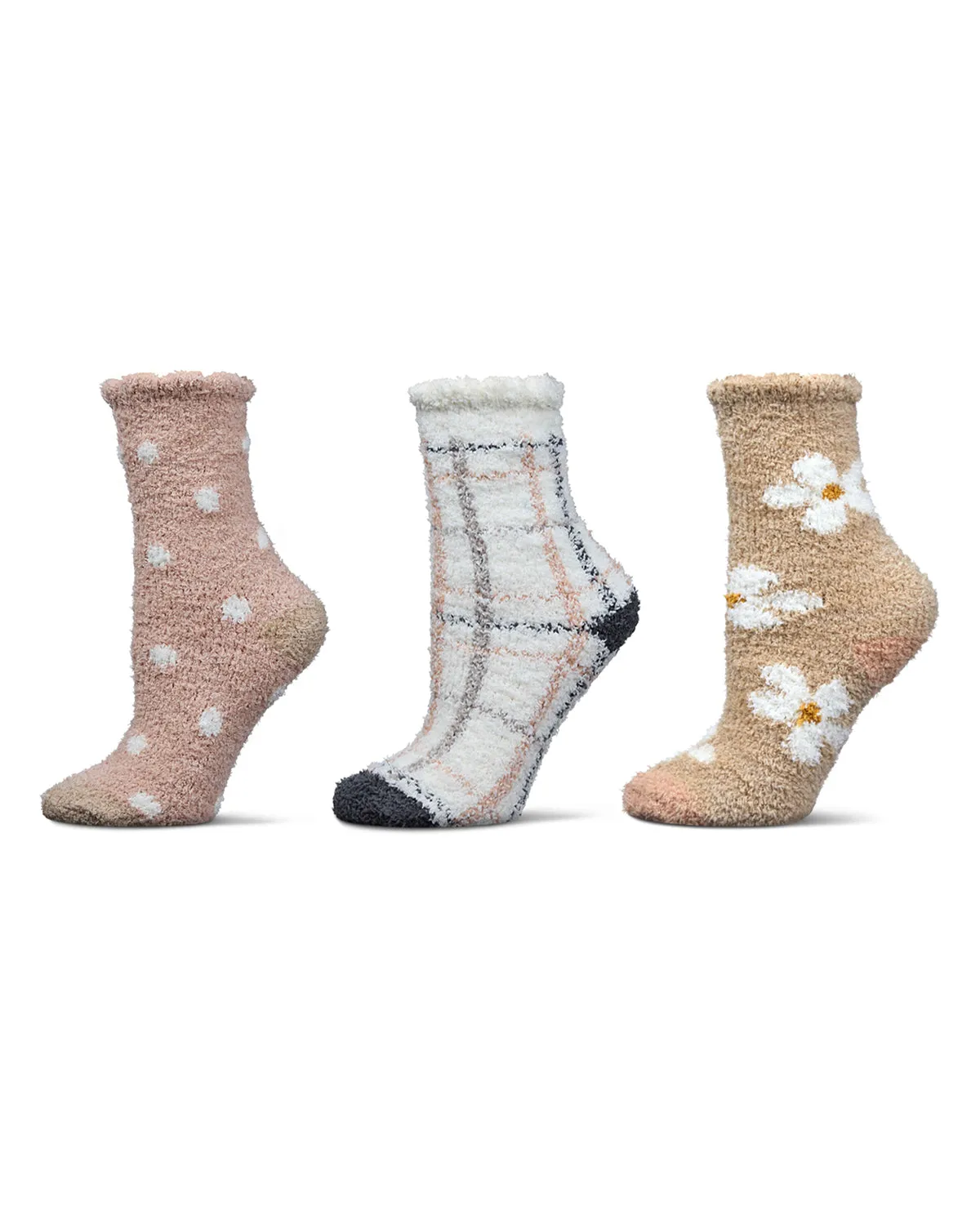 3 Pair Women's Ultra-Plush Novelty Cozy Crew Socks sold by MeMoi product image thumbnail 3
