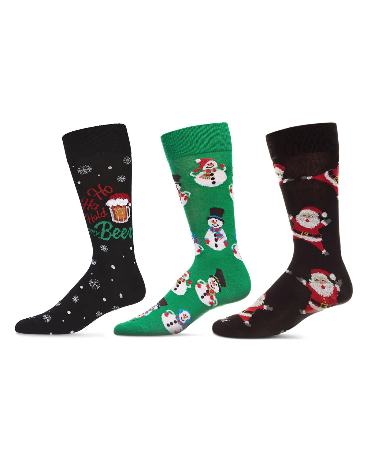 3 Pair Men's Christmas Novelty Crew Socks sold by MeMoi