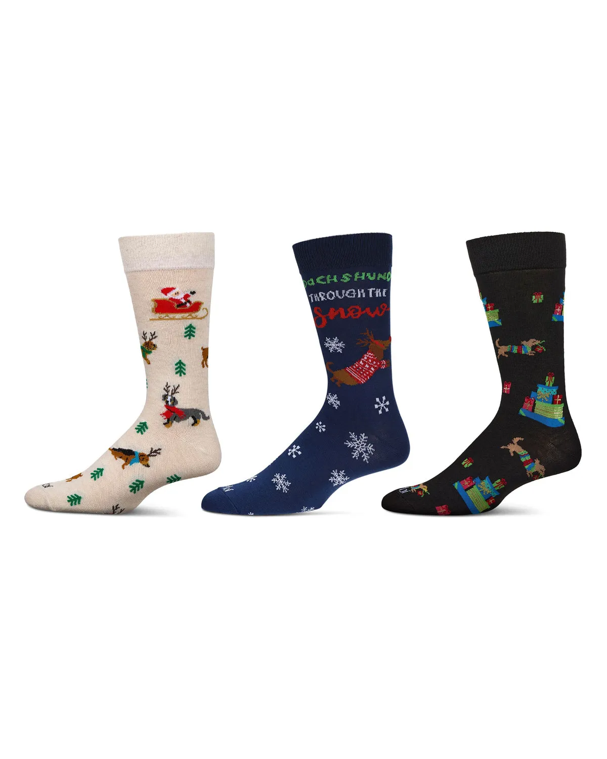 3 Pair Men's Christmas Novelty Crew Socks sold by MeMoi product image thumbnail 3