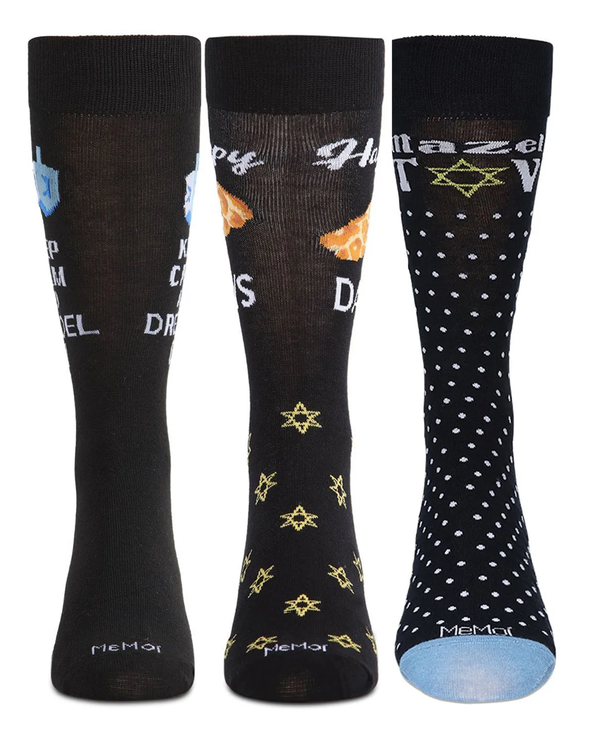 3 Pair Men's Hanukkah Novelty Crew Socks sold by MeMoi product image thumbnail 3