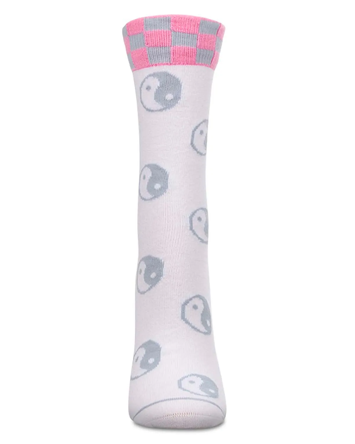 Women's "Yin Yang" Cotton-Blend Novelty Crew Sock sold by MeMoi product image thumbnail 2