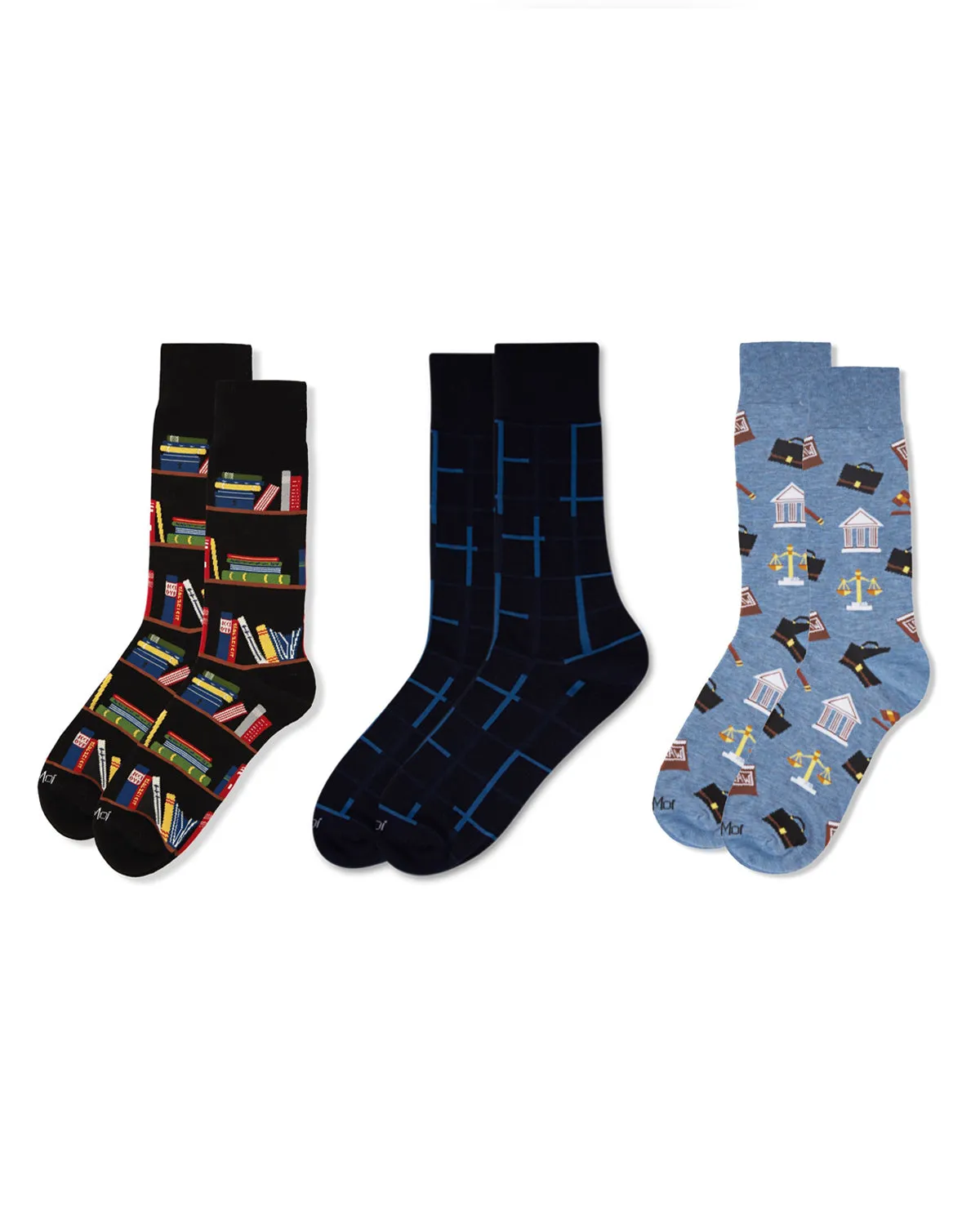 Men's 3 Pair Pack Novelty Professions Crew Socks sold by MeMoi product image thumbnail 5