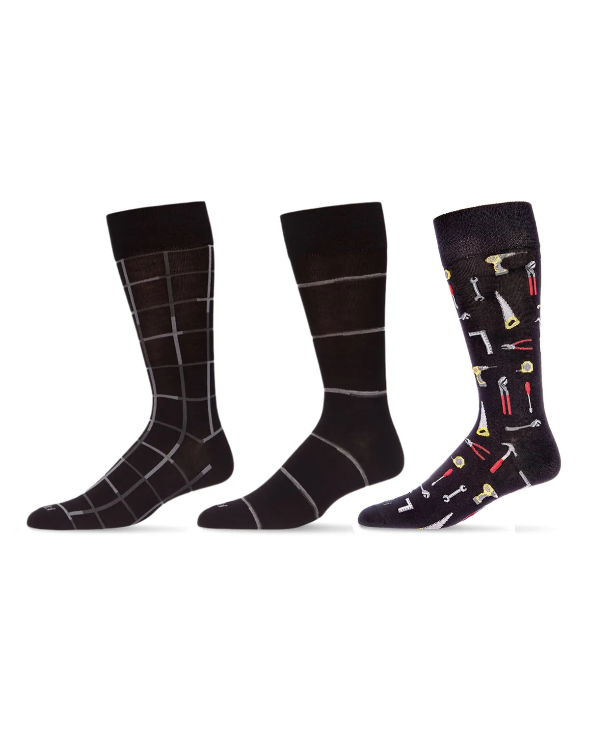 Men's 3 Pair Pack Novelty Professions Crew Socks sold by MeMoi product image thumbnail 2