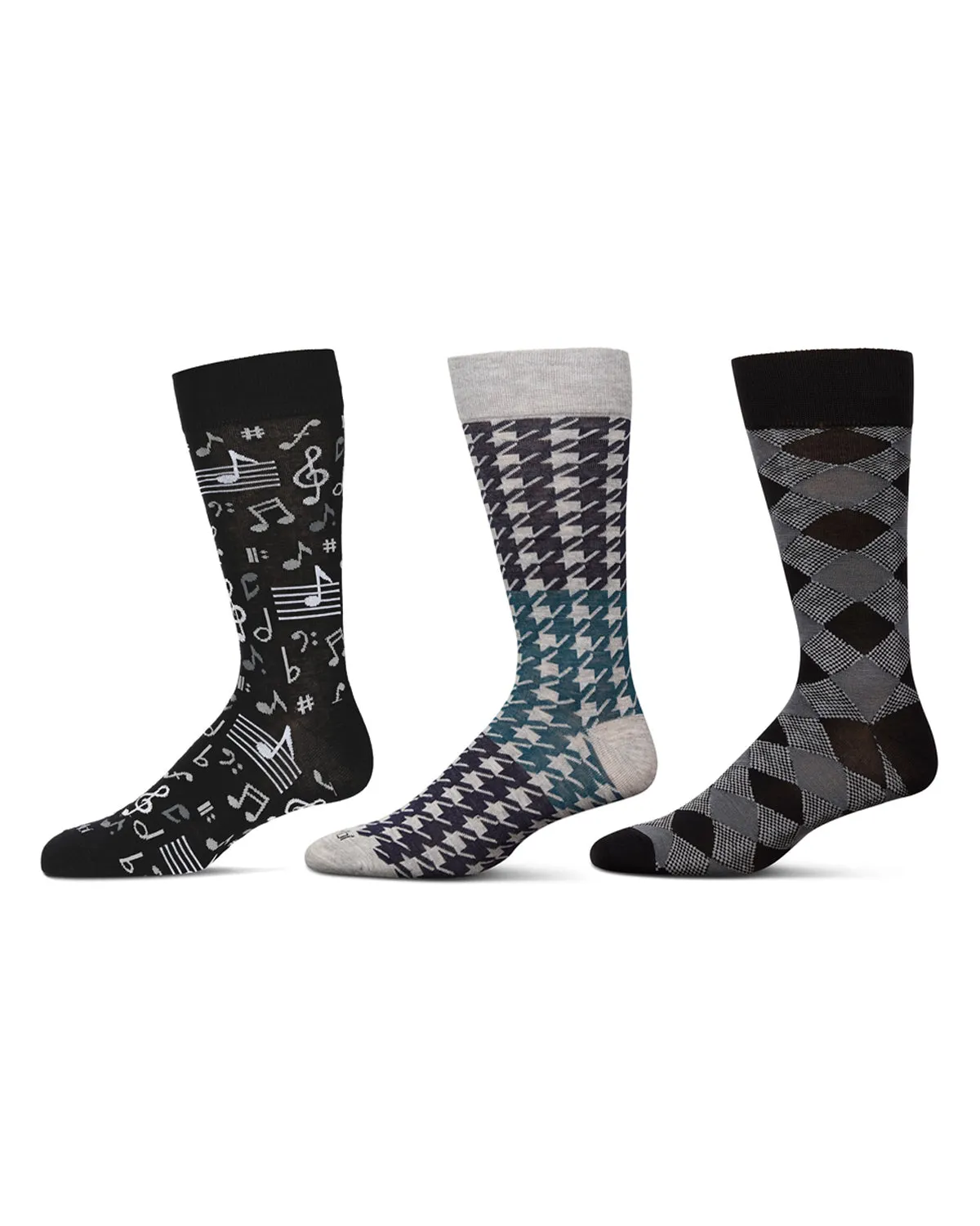 Men's 3 Pair Pack Novelty Hobbies Crew Socks sold by MeMoi product image thumbnail 2