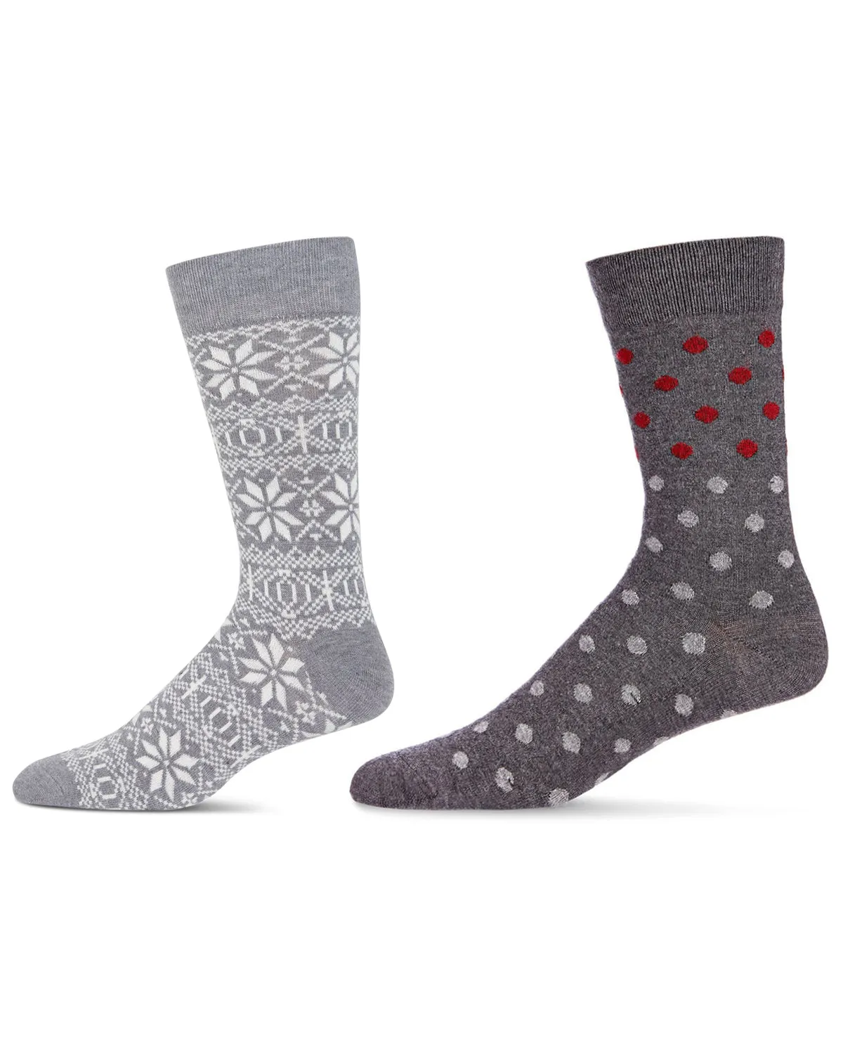 Men's 2 Pair Pack Cashmere Crew Socks sold by MeMoi product image thumbnail 4