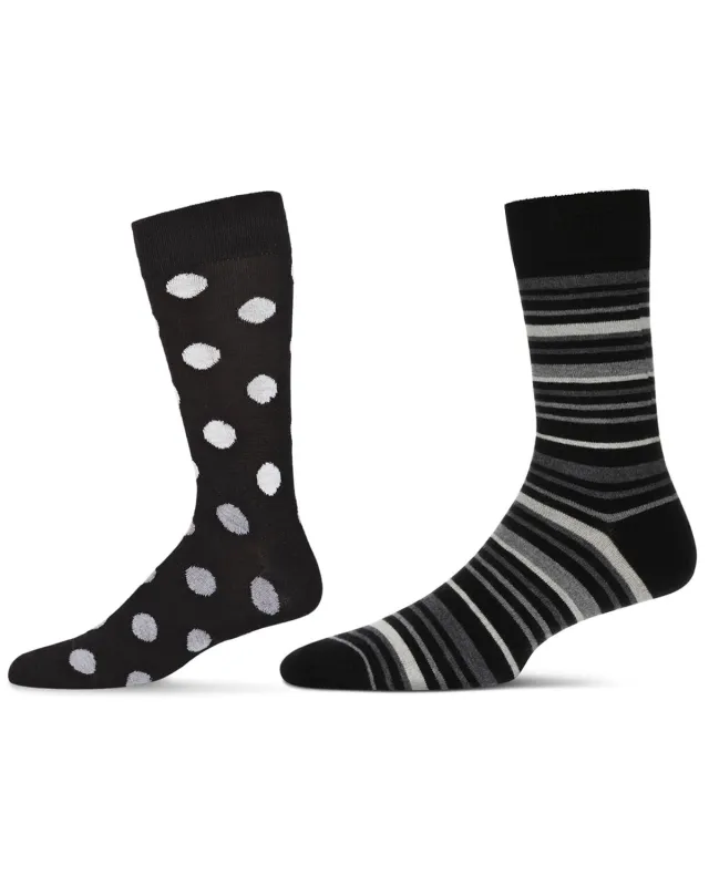 Men's 2 Pair Pack Cashmere Crew Socks sold by MeMoi