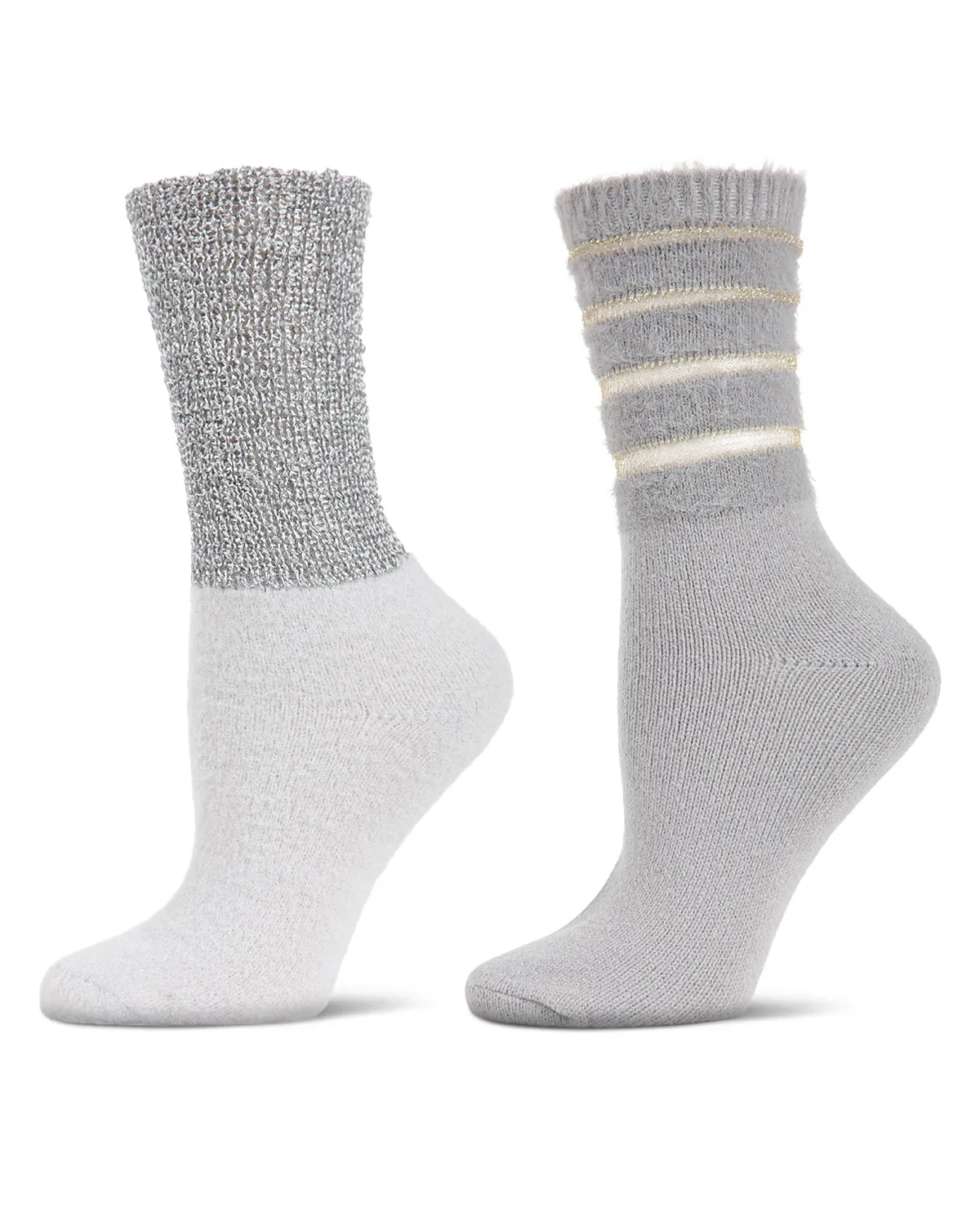 Women's 2 Pair Pack Cozy Crew Socks sold by MeMoi product image thumbnail 4