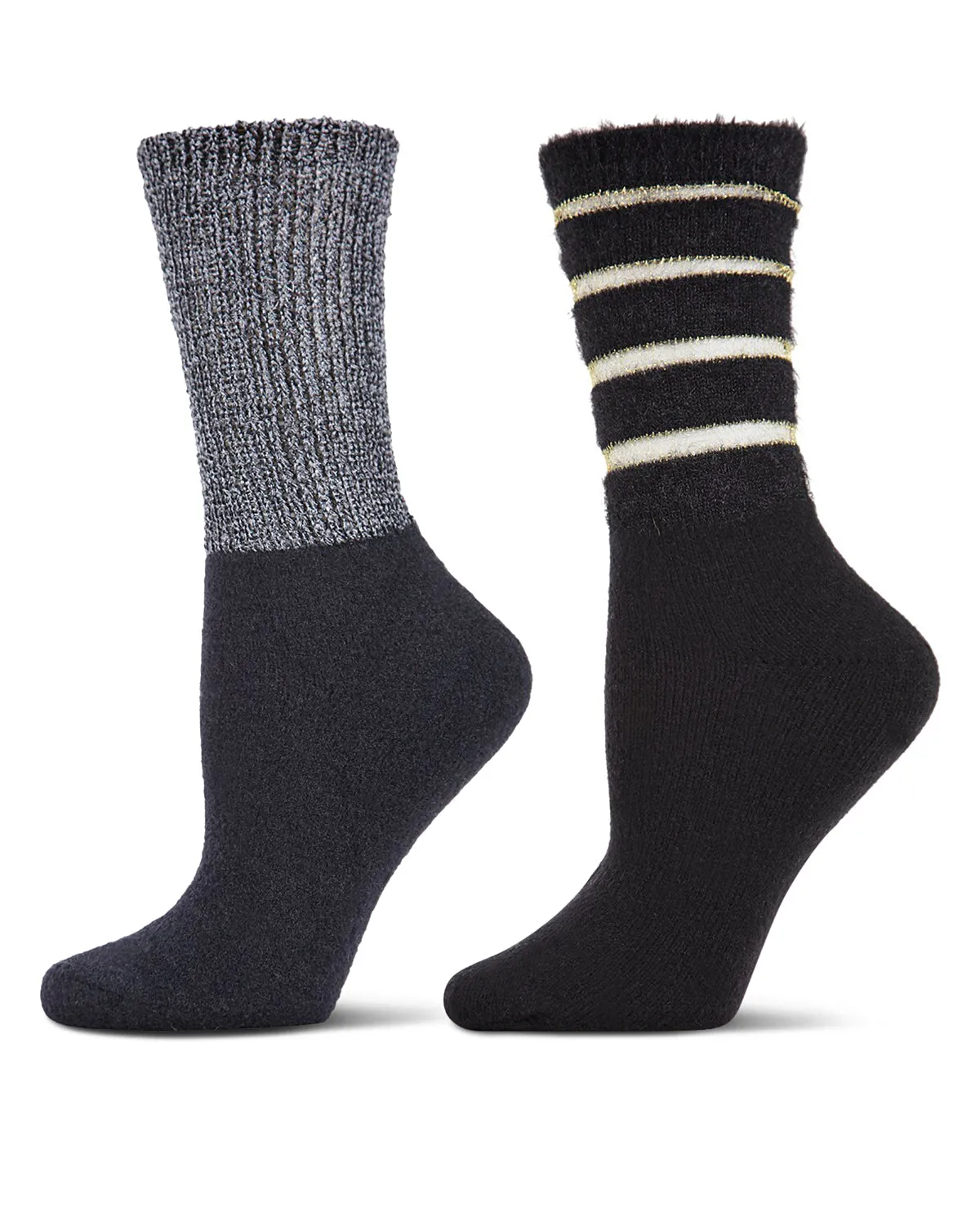 Women's 2 Pair Pack Cozy Crew Socks sold by MeMoi