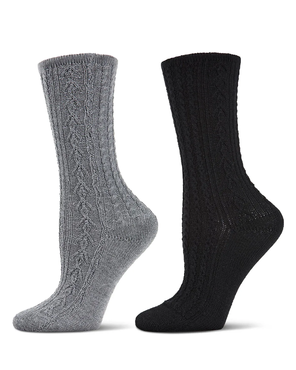 Women's 2 Pair Pack Cozy Crew Socks sold by MeMoi product image thumbnail 2