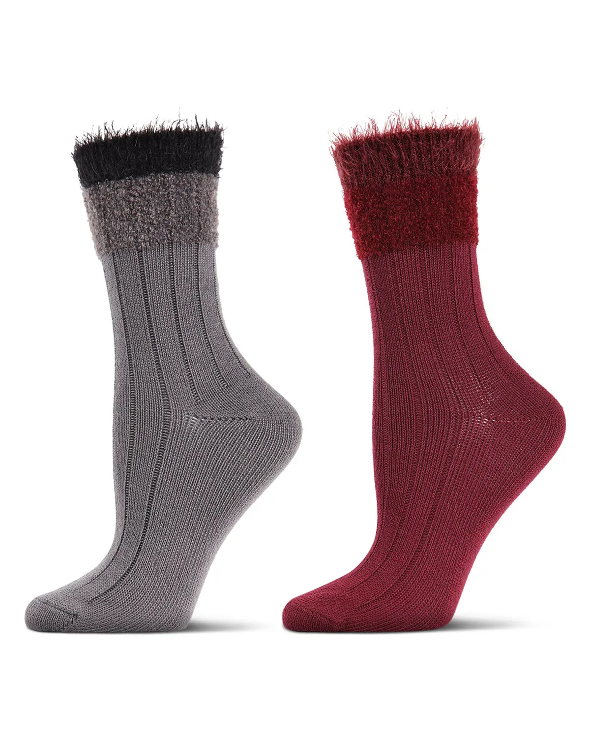 Women's 2 Pair Pack Cozy Crew Socks sold by MeMoi product image thumbnail 3
