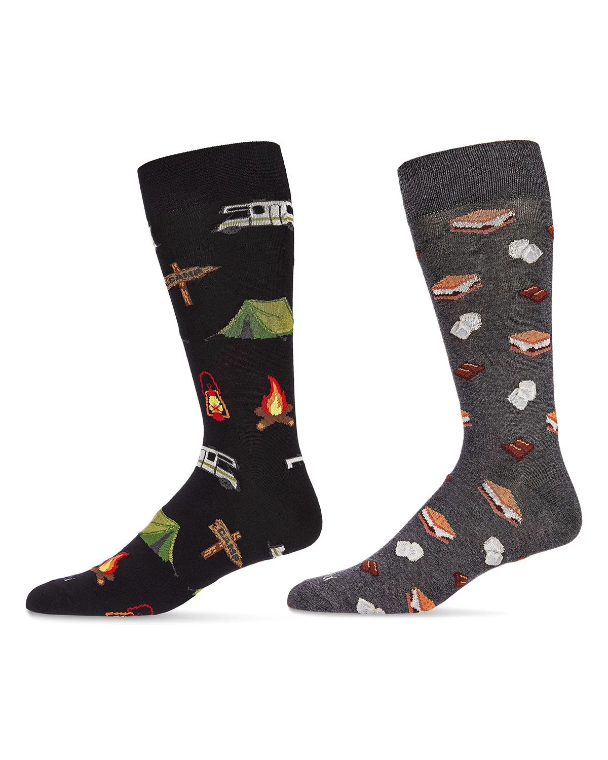 Men's 2 Pair Pack Novelty Crew Socks sold by MeMoi product image thumbnail 4