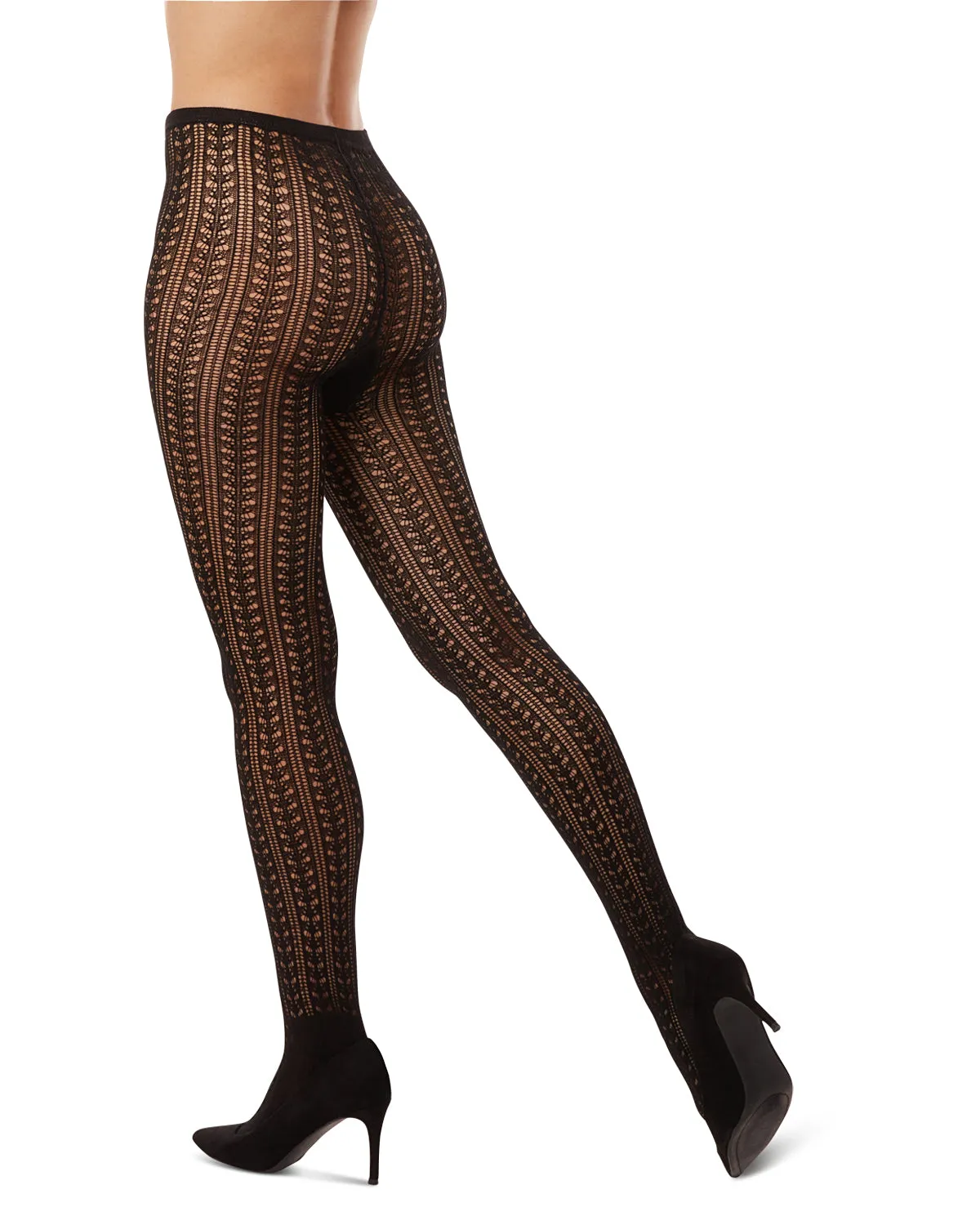 Women's Linear Pointelle Sweater Tights sold by MeMoi product image thumbnail 3