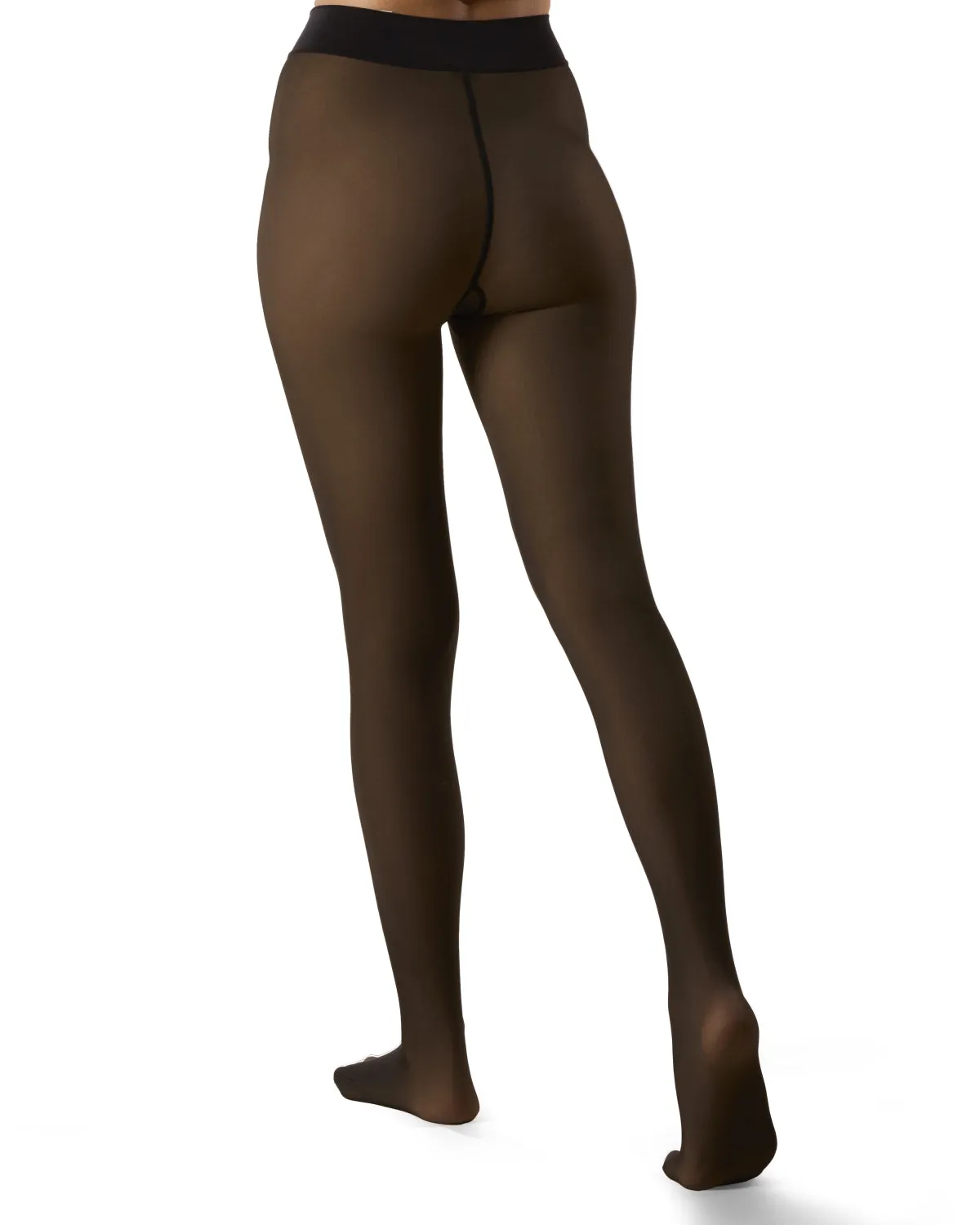 Women's Sheer Illusion Fleece-Lined 80-Denier Thermal Tights sold by MeMoi product image thumbnail 4