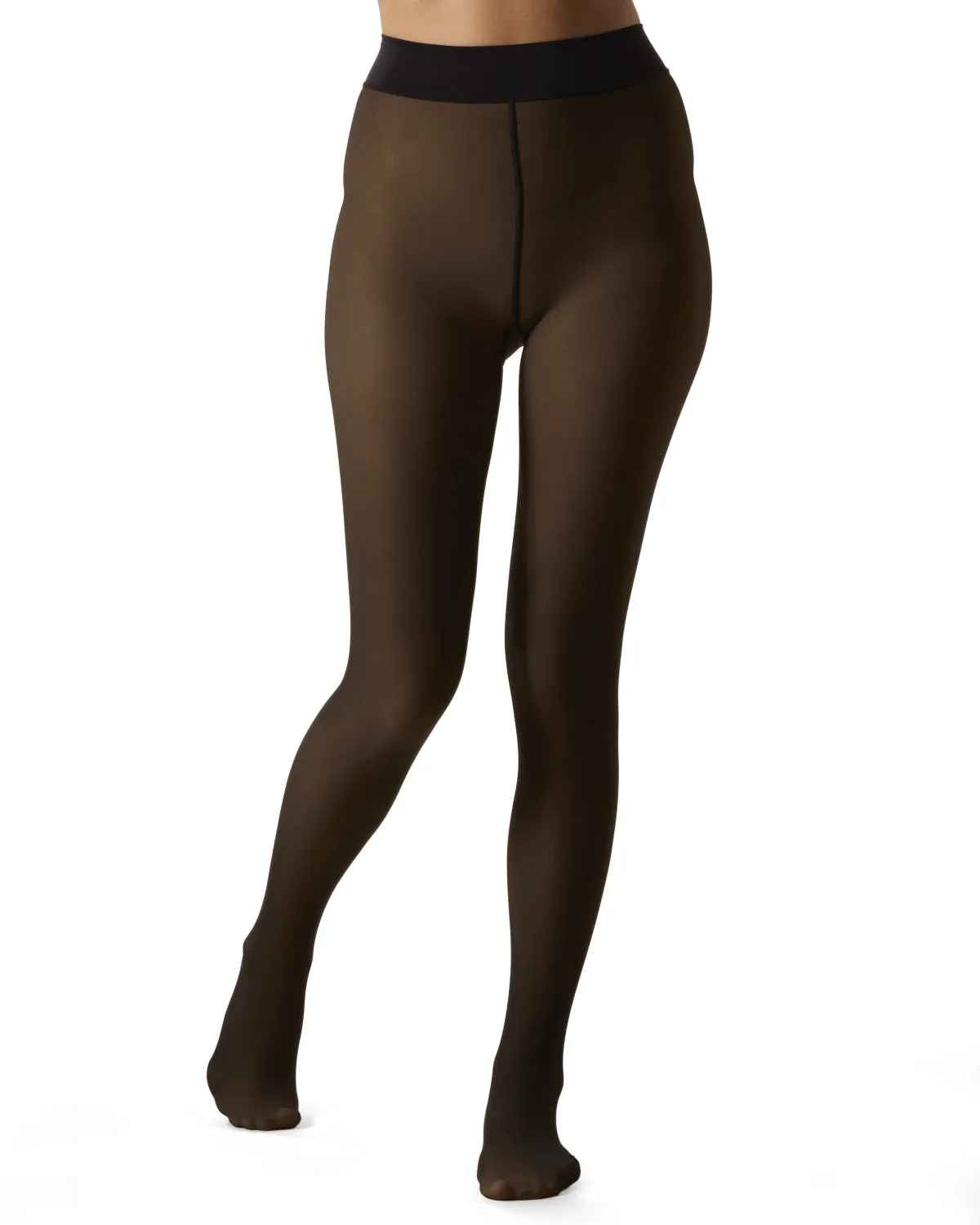 Women's Sheer Illusion Fleece-Lined 80-Denier Thermal Tights sold by MeMoi product image thumbnail 3