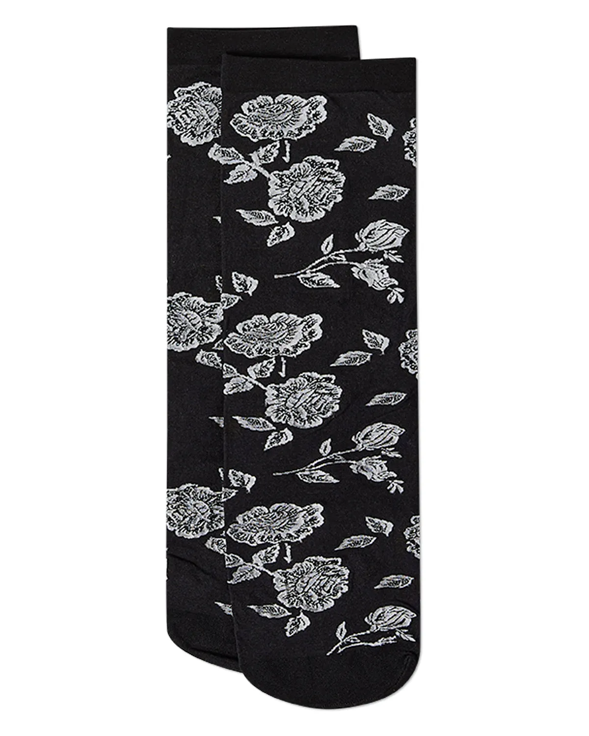 Women's All-Over Fancy Floral Sheer Crew Sock sold by MeMoi product image thumbnail 5