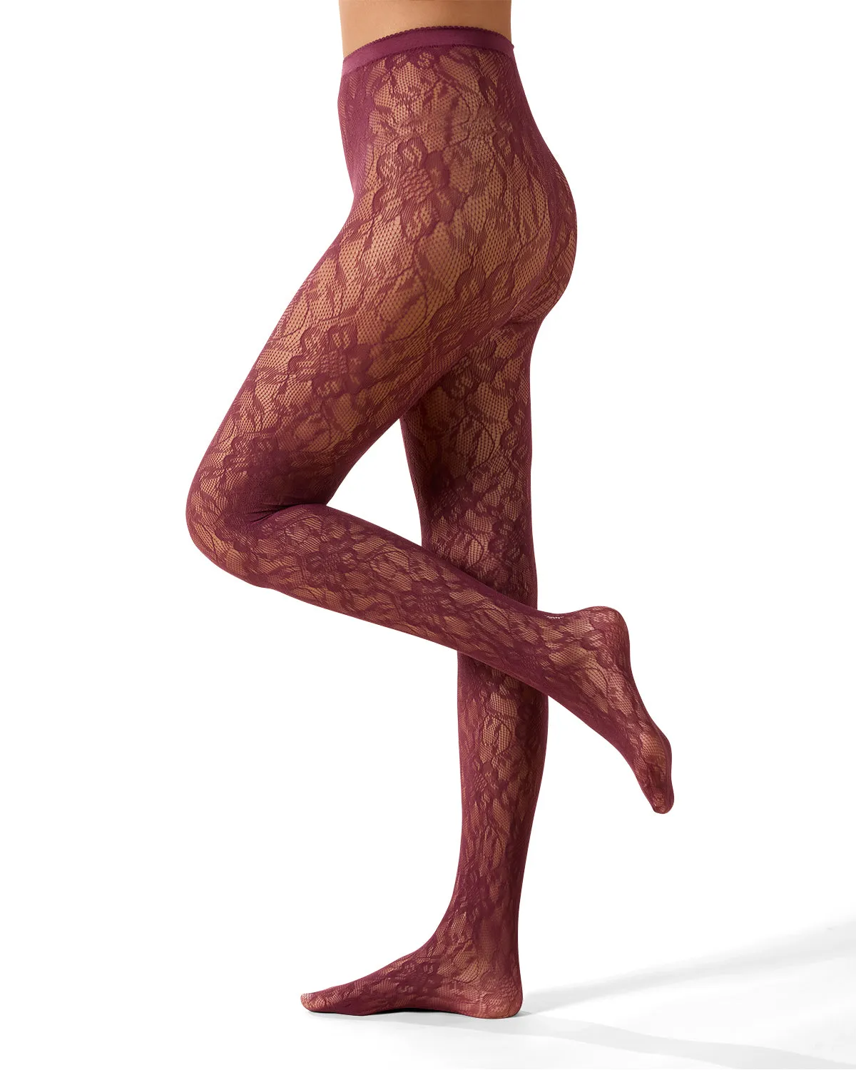 Women's "Blooming Floral" Fashion Net Tights sold by MeMoi product image thumbnail 3