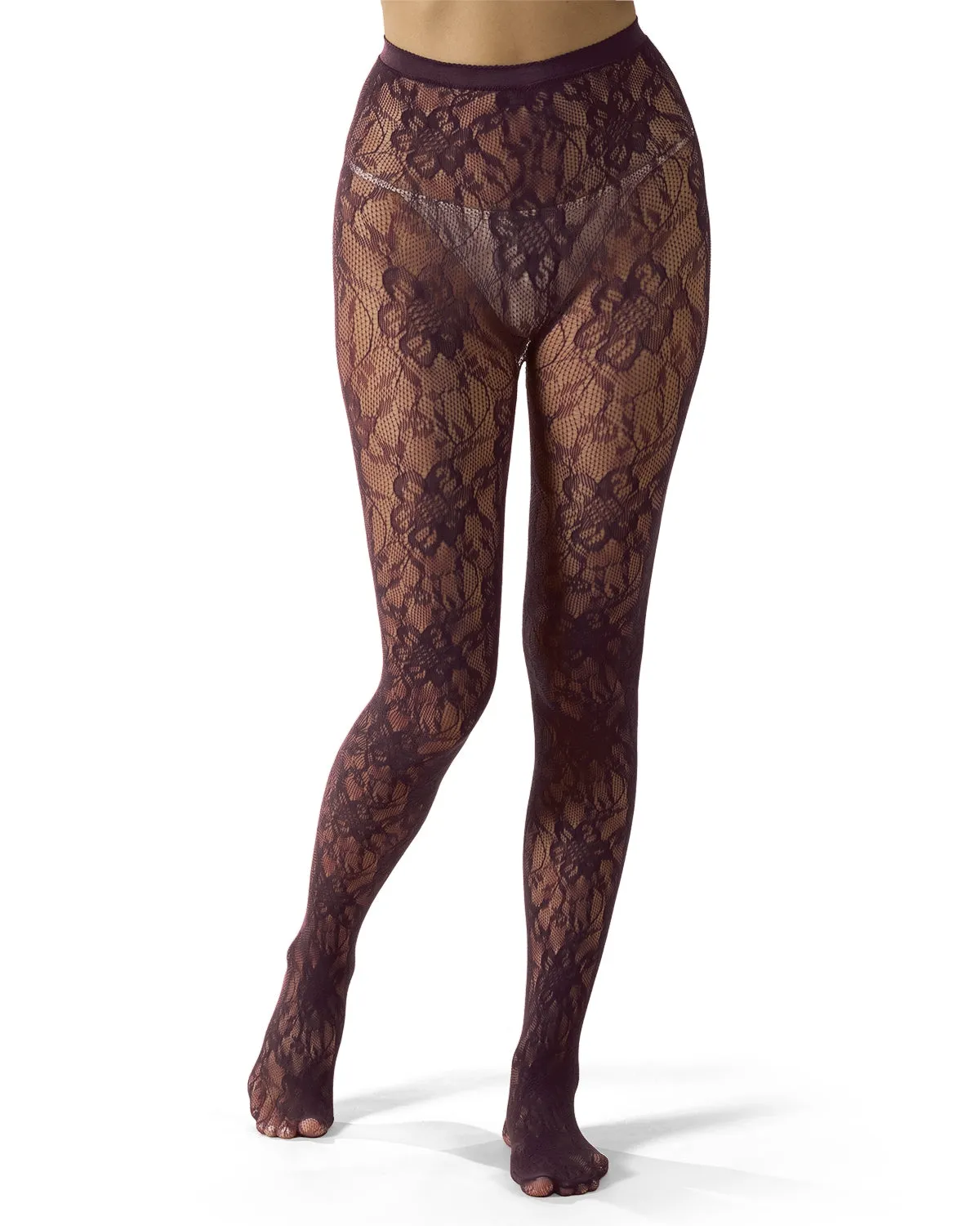 Women's "Blooming Floral" Fashion Net Tights sold by MeMoi product image thumbnail 2