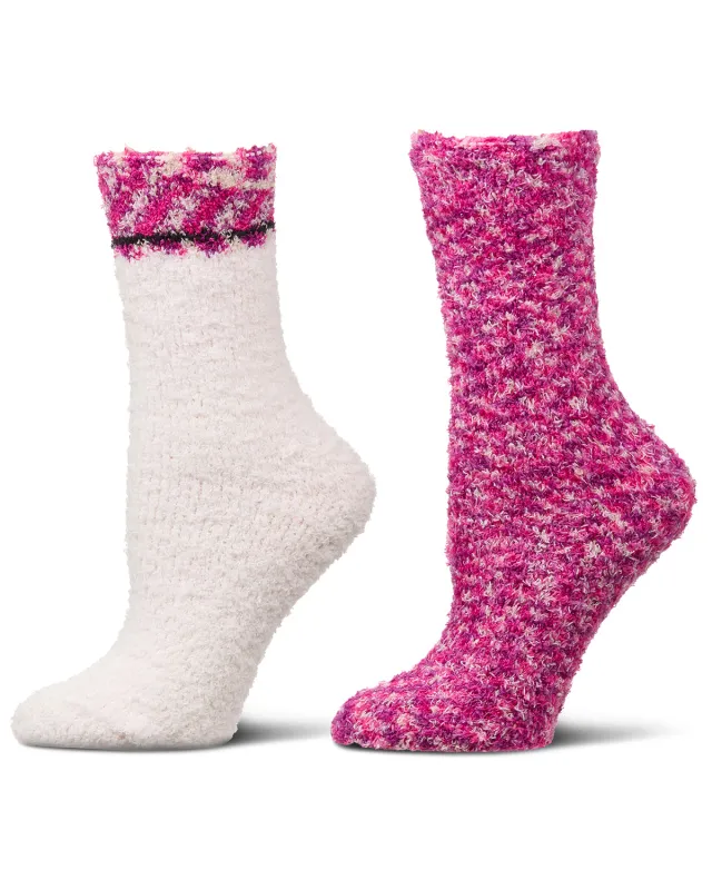2 Pair Women's FuzzBlend Cozy Collection Crew Socks sold by MeMoi