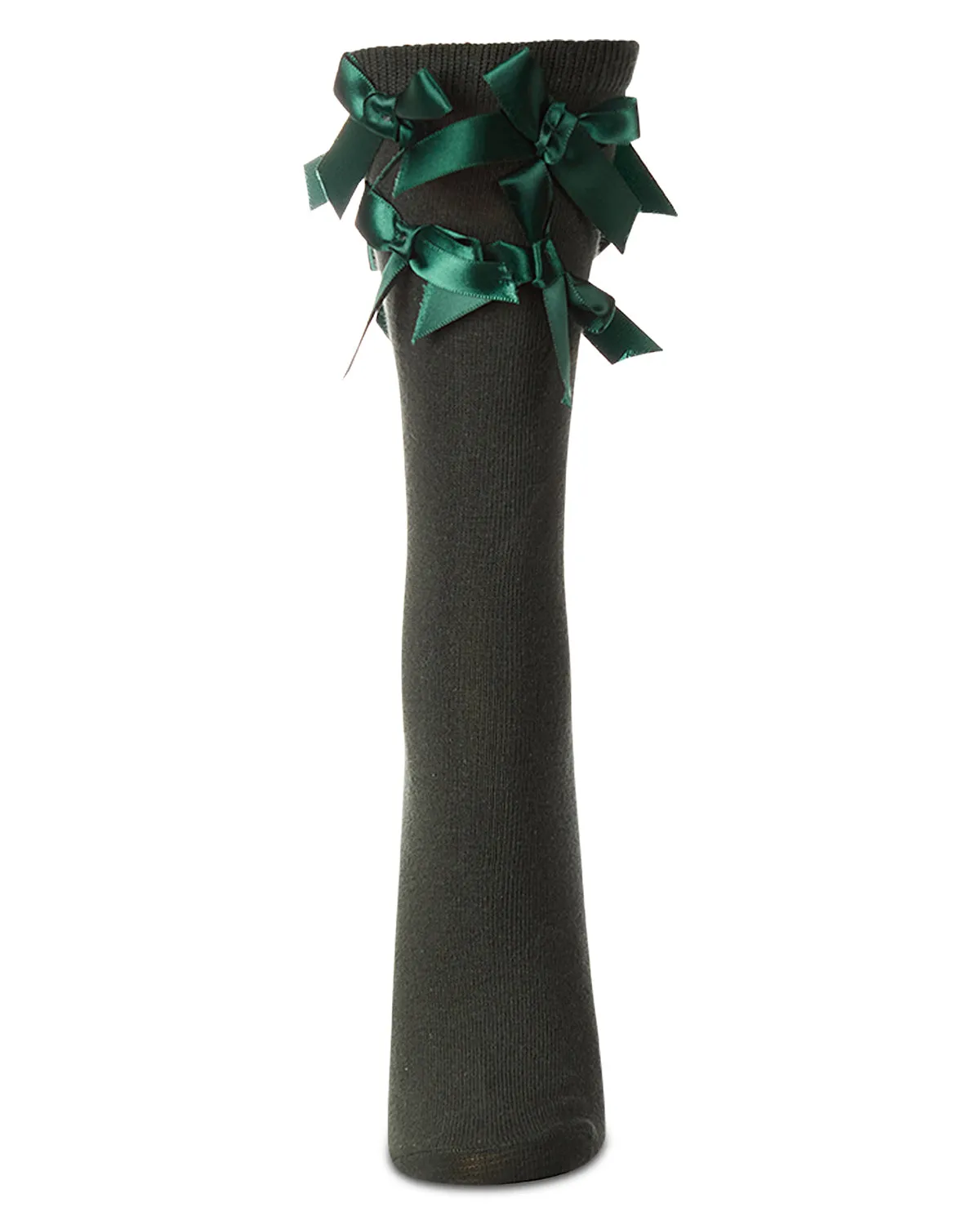 Women's Multiple Knit-On Bows Cotton Rich Crew Sock sold by MeMoi product image thumbnail 4