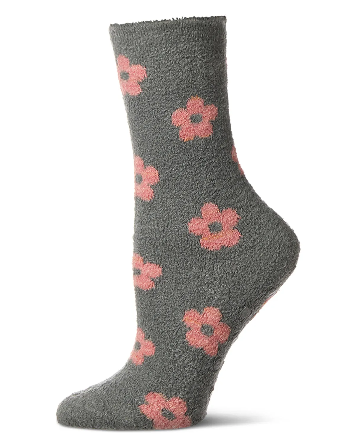 Women's "Daisies" Non-Skid Lavender Infused Crew-Length Cozy Spa Sock sold by MeMoi product image thumbnail 2