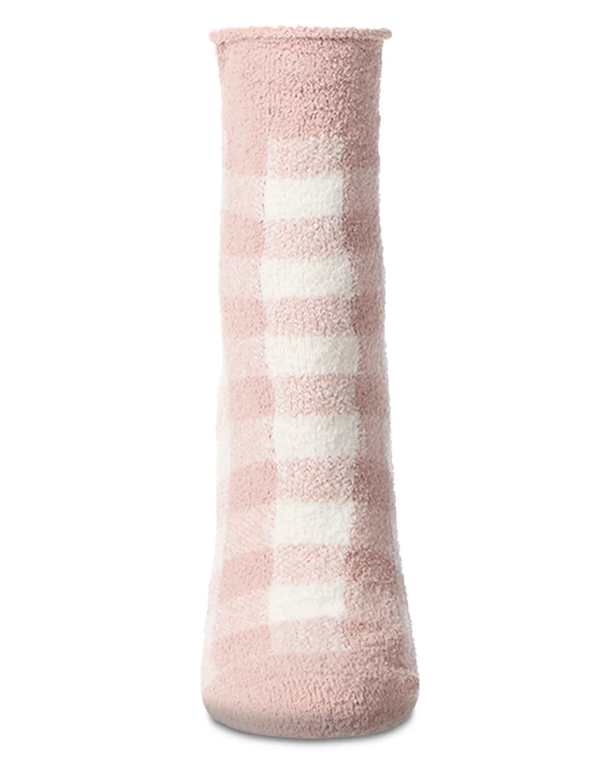 Women's Gingham Plaid Roll Top SuperSoft Cozy Crew Sock sold by MeMoi product image thumbnail 2