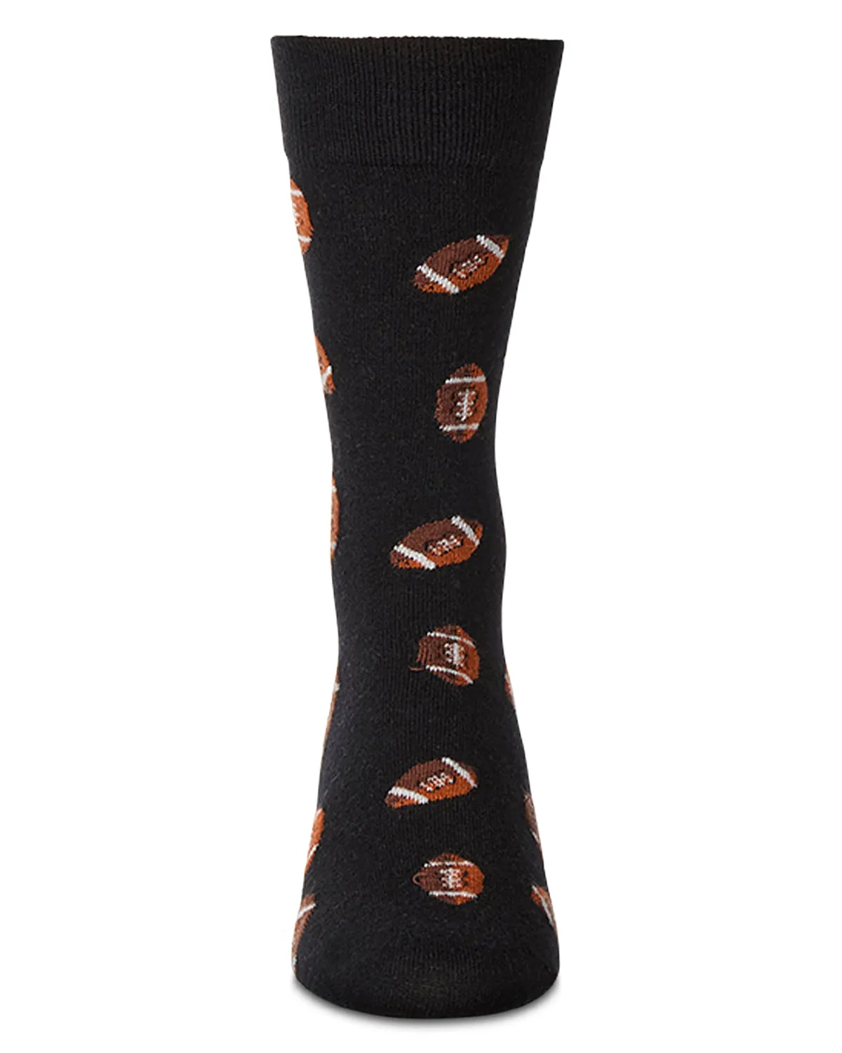 Men's Football Themed Cashmere Blend Novelty Crew Sock sold by MeMoi product image thumbnail 2