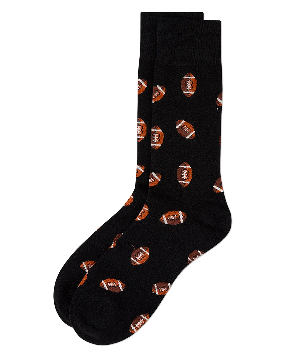 Men's Football Themed Cashmere Blend Novelty Crew Sock sold by MeMoi product image thumbnail 3