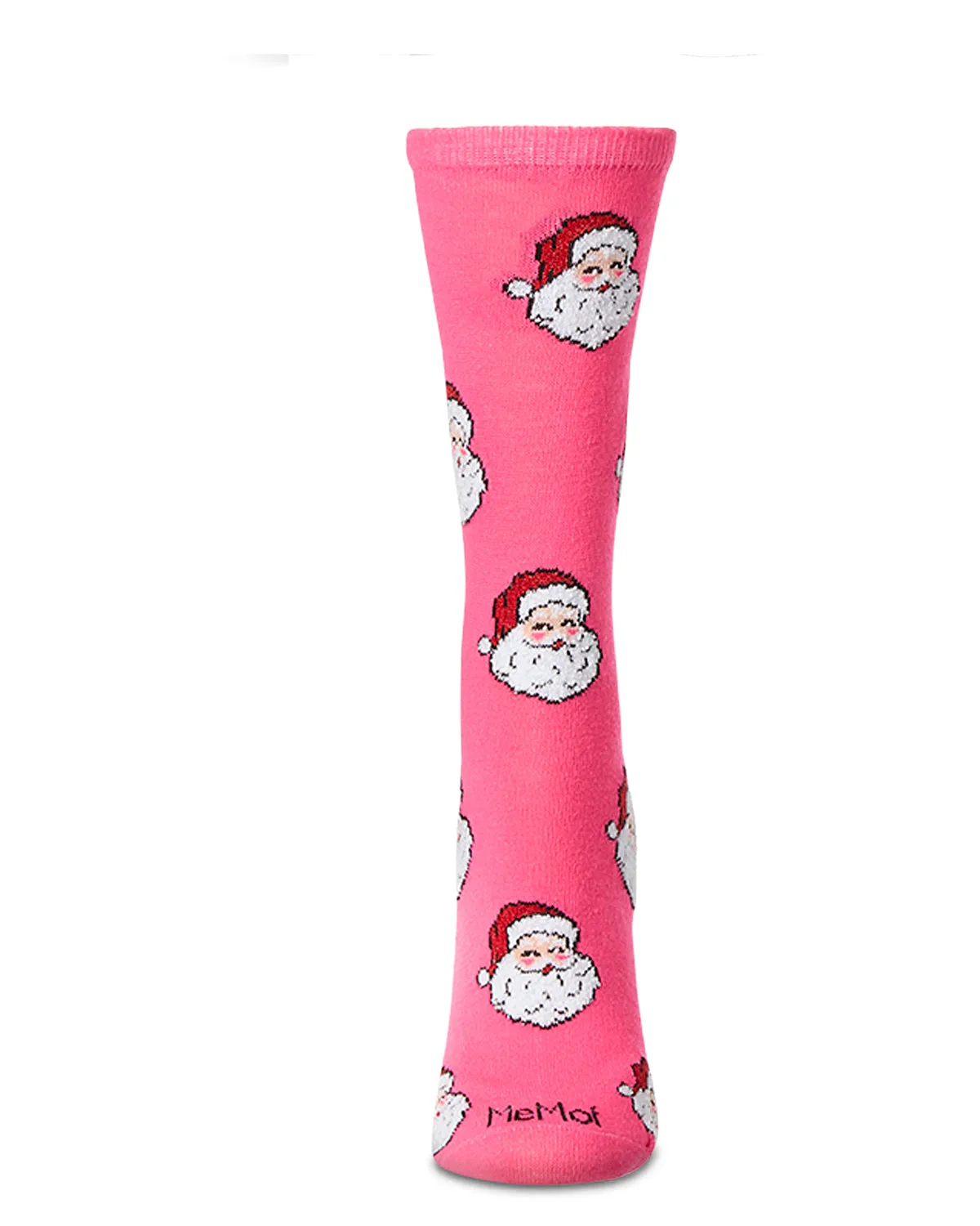 Women's "Retro Santa" Christmas Holiday Novelty Crew Sock sold by MeMoi product image thumbnail 2