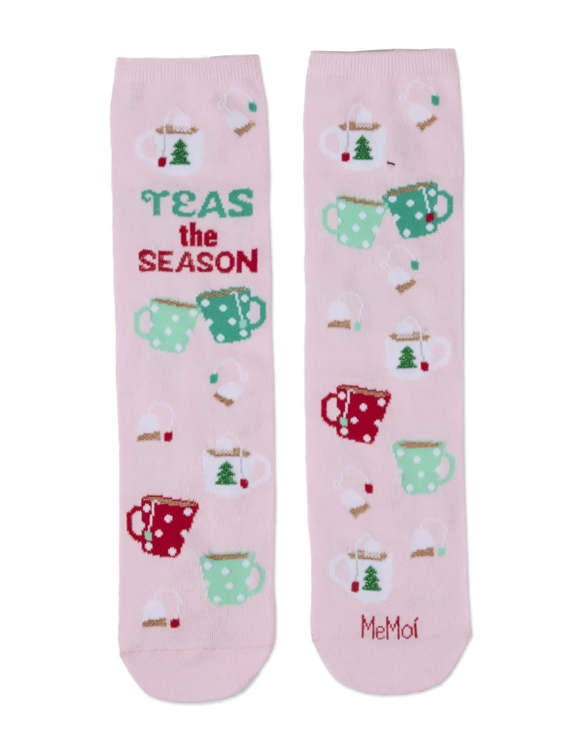 Women's "Teas The Season" Christmas Novelty Sock with Greeting Card sold by MeMoi product image thumbnail 5