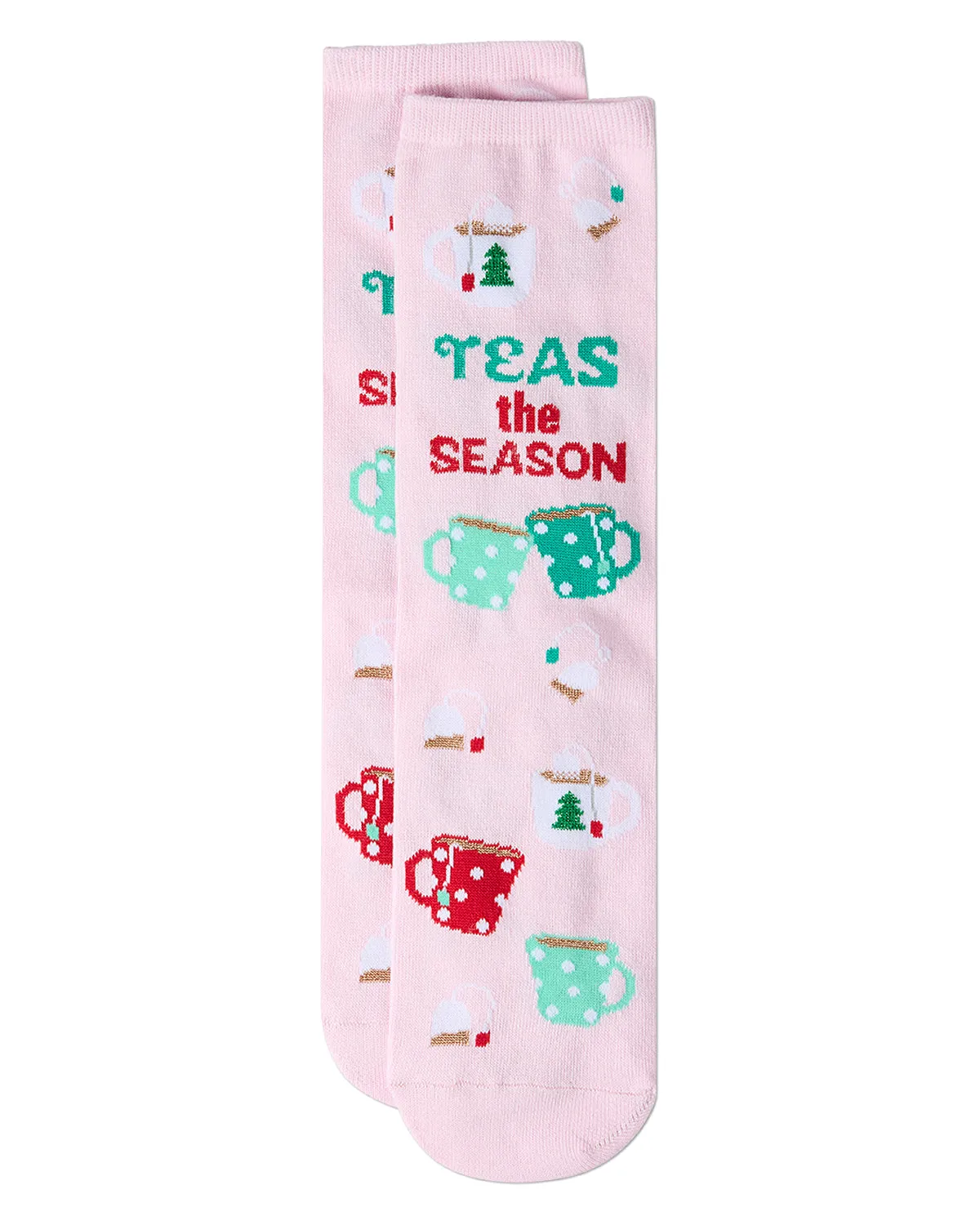 Women's "Teas The Season" Christmas Novelty Sock with Greeting Card sold by MeMoi product image thumbnail 4