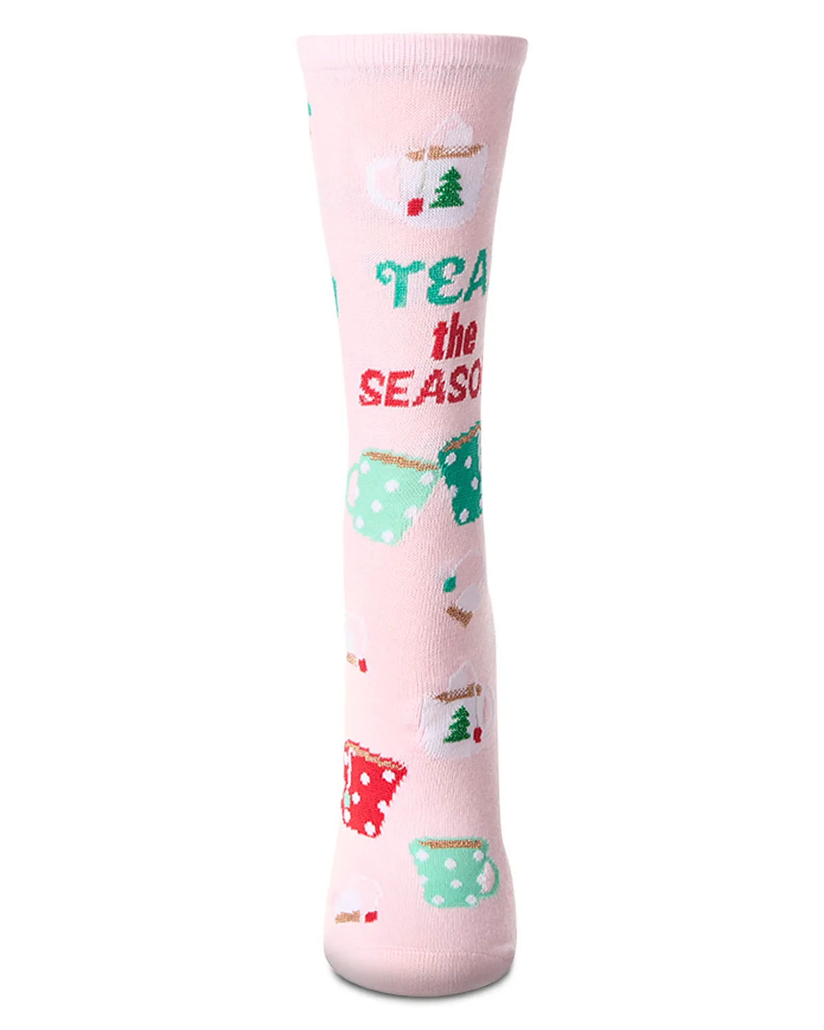 Women's "Teas The Season" Christmas Novelty Sock with Greeting Card sold by MeMoi product image thumbnail 2
