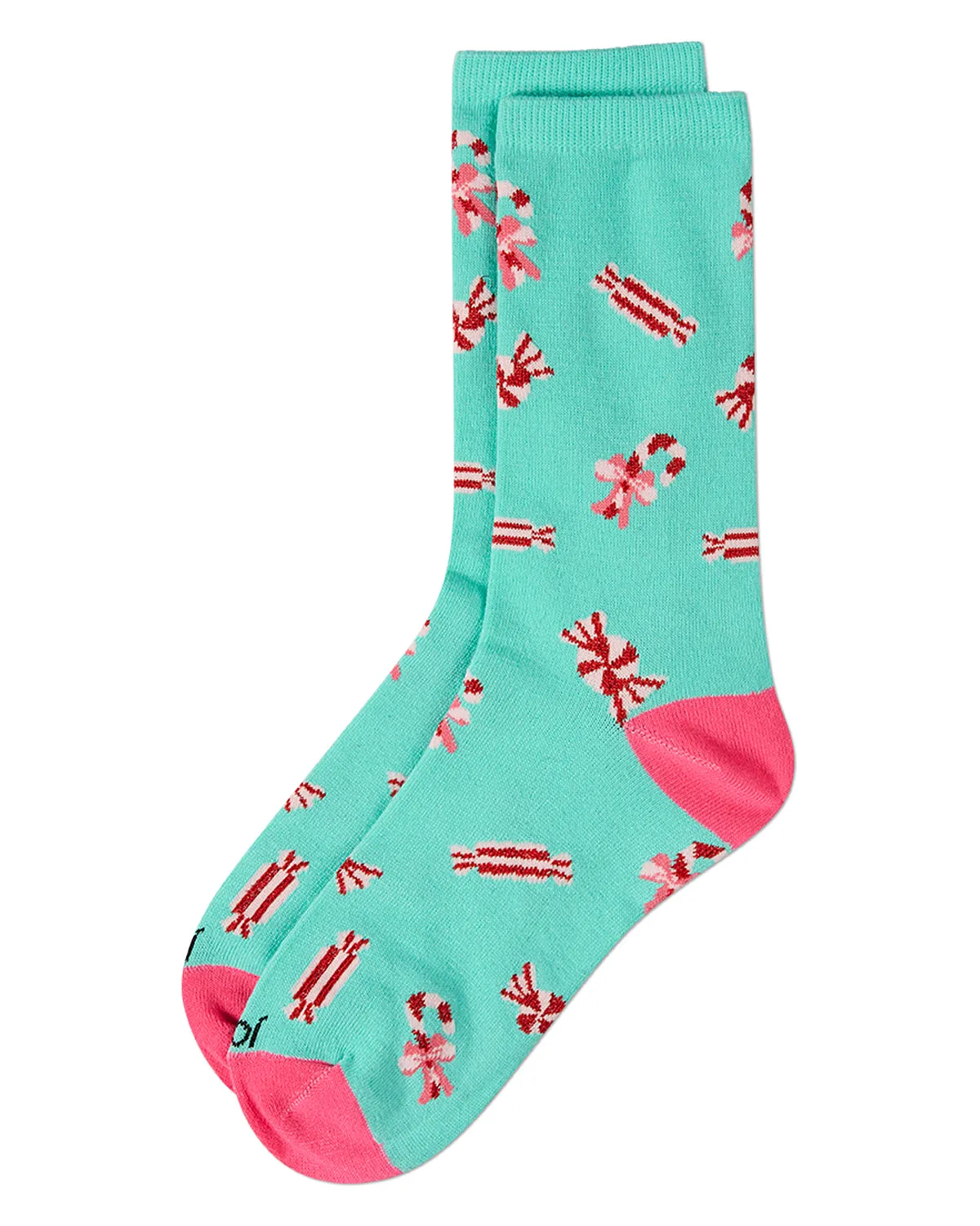 Women's "Holiday Candy" Christmas Novelty Crew Sock sold by MeMoi product image thumbnail 3