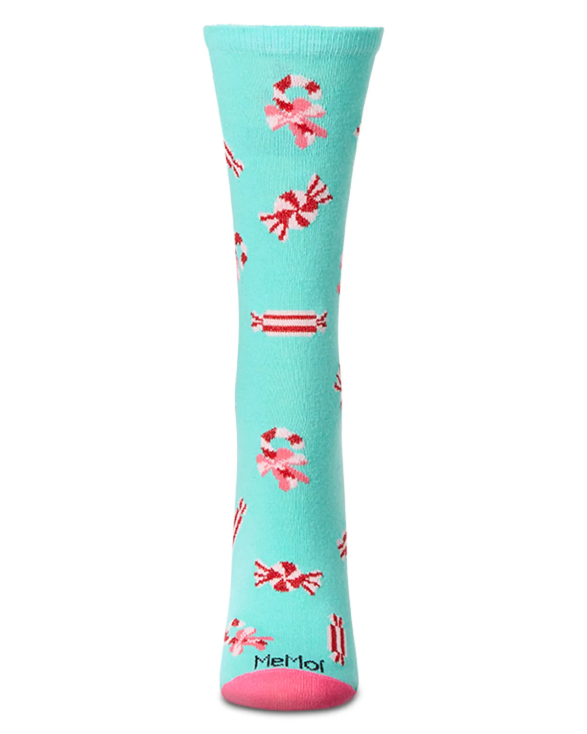 Women's "Holiday Candy" Christmas Novelty Crew Sock sold by MeMoi product image thumbnail 2