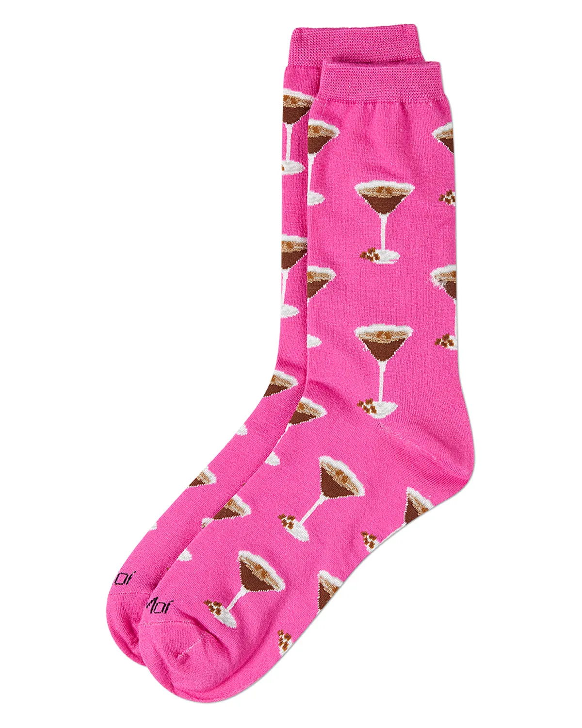 Women's "Espresso Martini" Rayon Blend Novelty Crew Sock sold by MeMoi product image thumbnail 3
