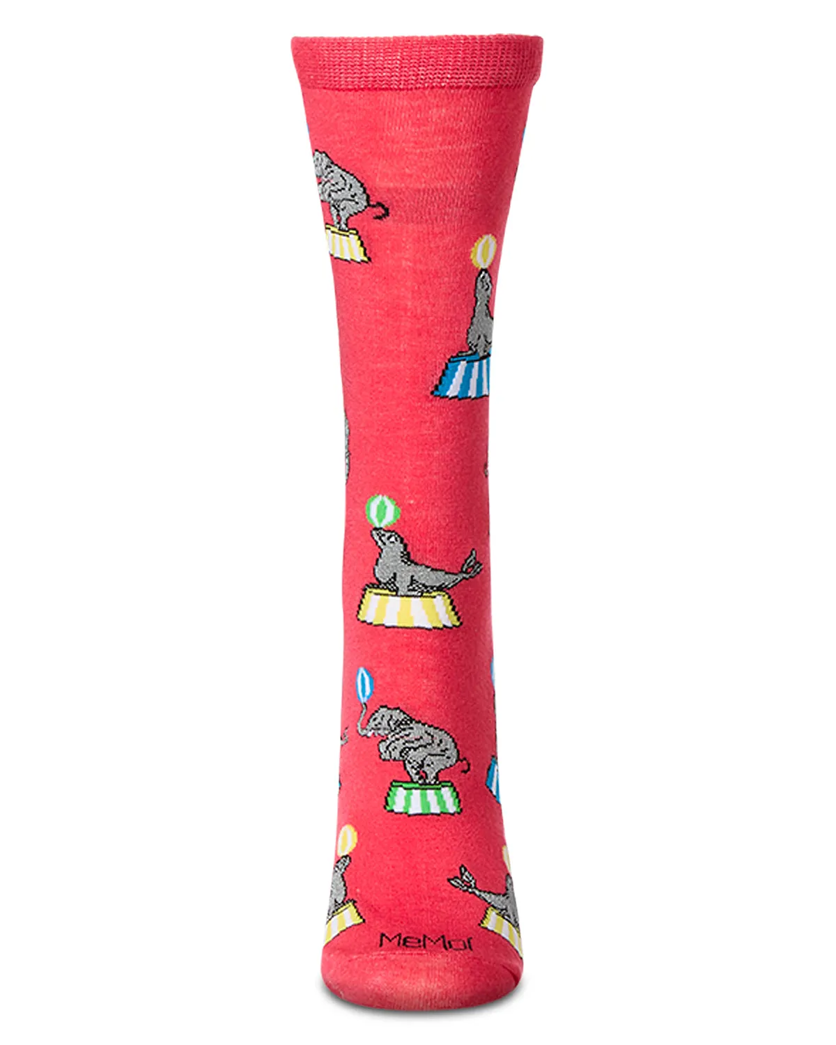 Women's "Circus Fun" Rayon Blend Novelty Crew Sock sold by MeMoi product image thumbnail 2