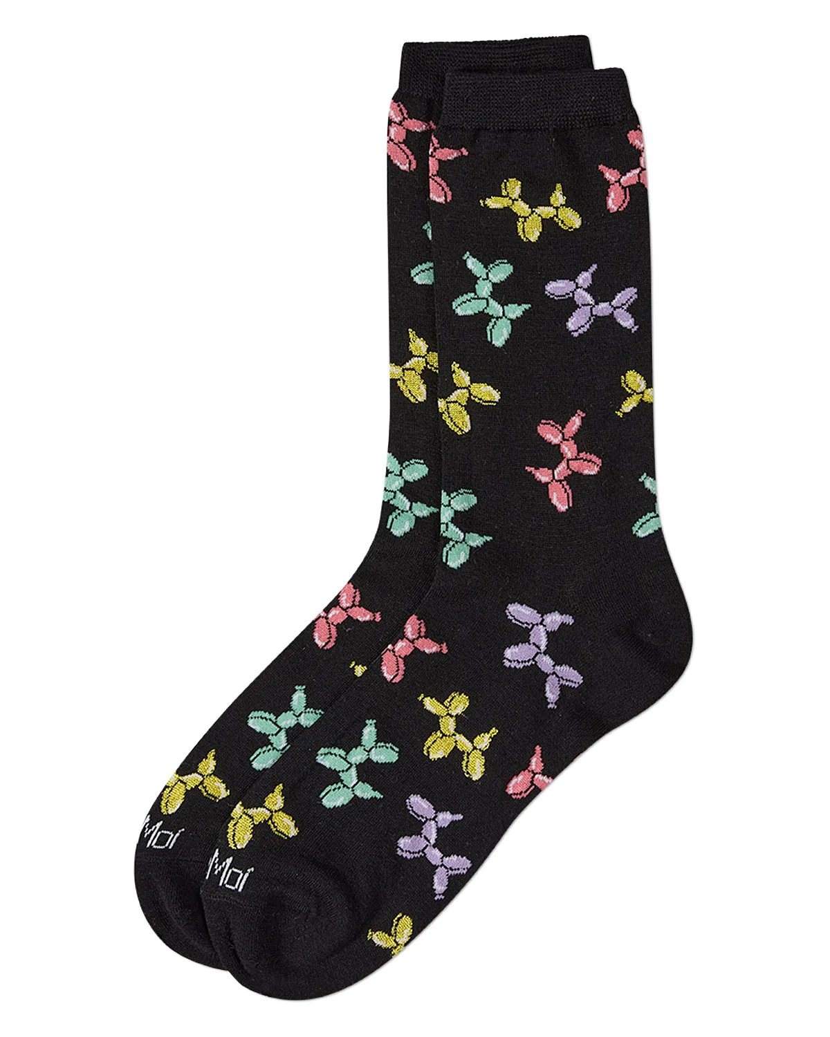 Women's "Balloon Animals" Rayon Blend Novelty Crew Sock sold by MeMoi product image thumbnail 3