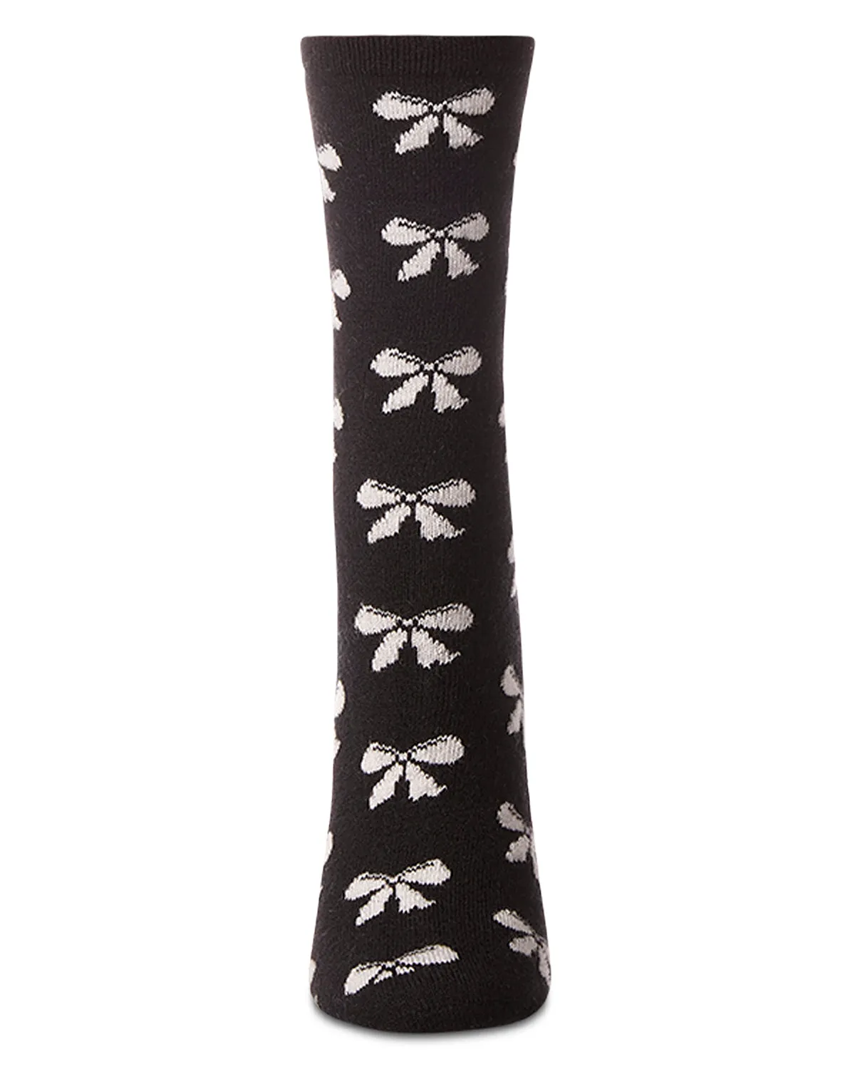 Women's "Bows" Cashmere Blend Crew Sock sold by MeMoi product image thumbnail 3