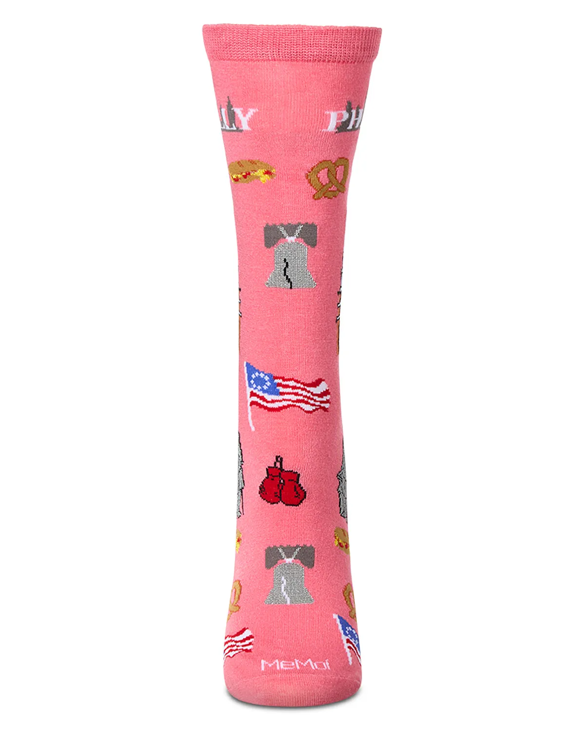 Women's Philly Themed Rayon Blend Novelty Crew Sock sold by MeMoi product image thumbnail 2