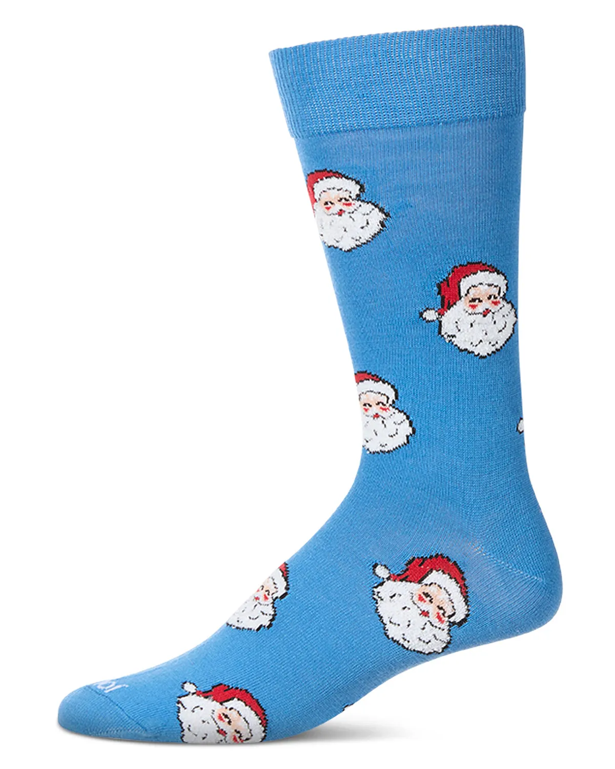 Men's "Retro Santa" Christmas Holiday Novelty Crew Sock sold by MeMoi