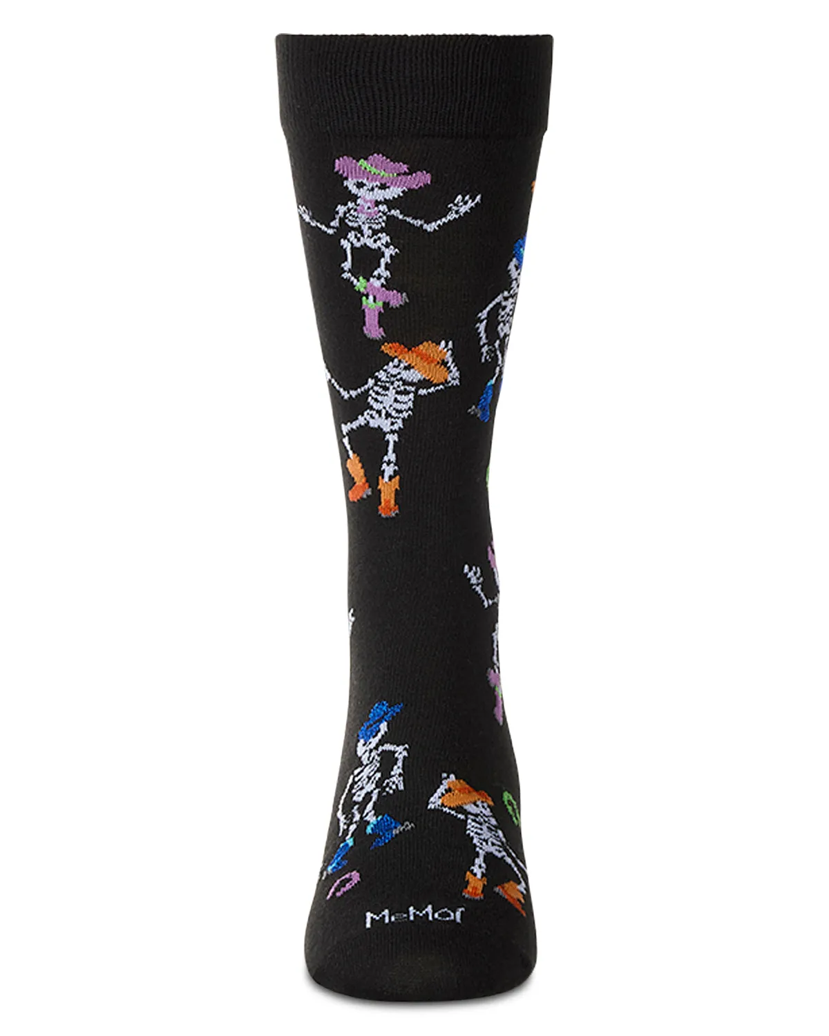 Men's "Howdy Skeletons" Halloween Holiday Novelty Crew Sock sold by MeMoi product image thumbnail 2