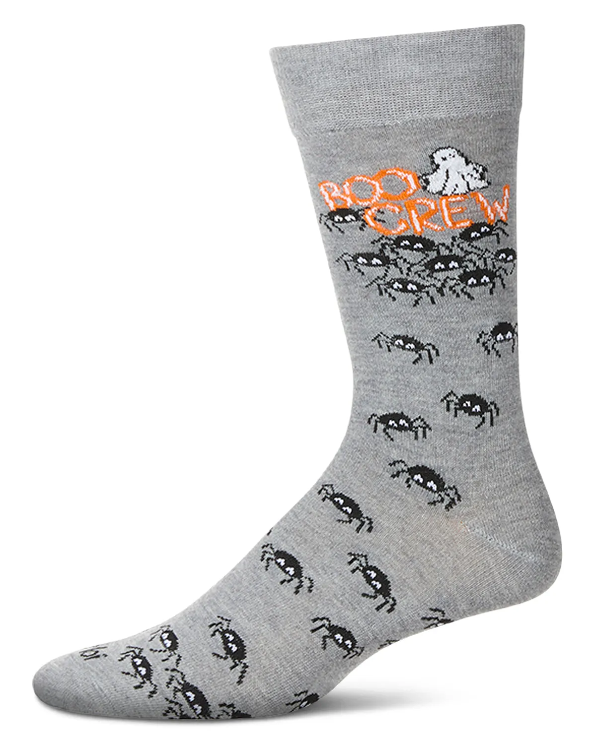 Men's "Boo Crew" Halloween Holiday Novelty Crew Sock sold by MeMoi