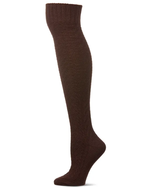 Women's Cable Deluxe Over the Knee Sock sold by MeMoi