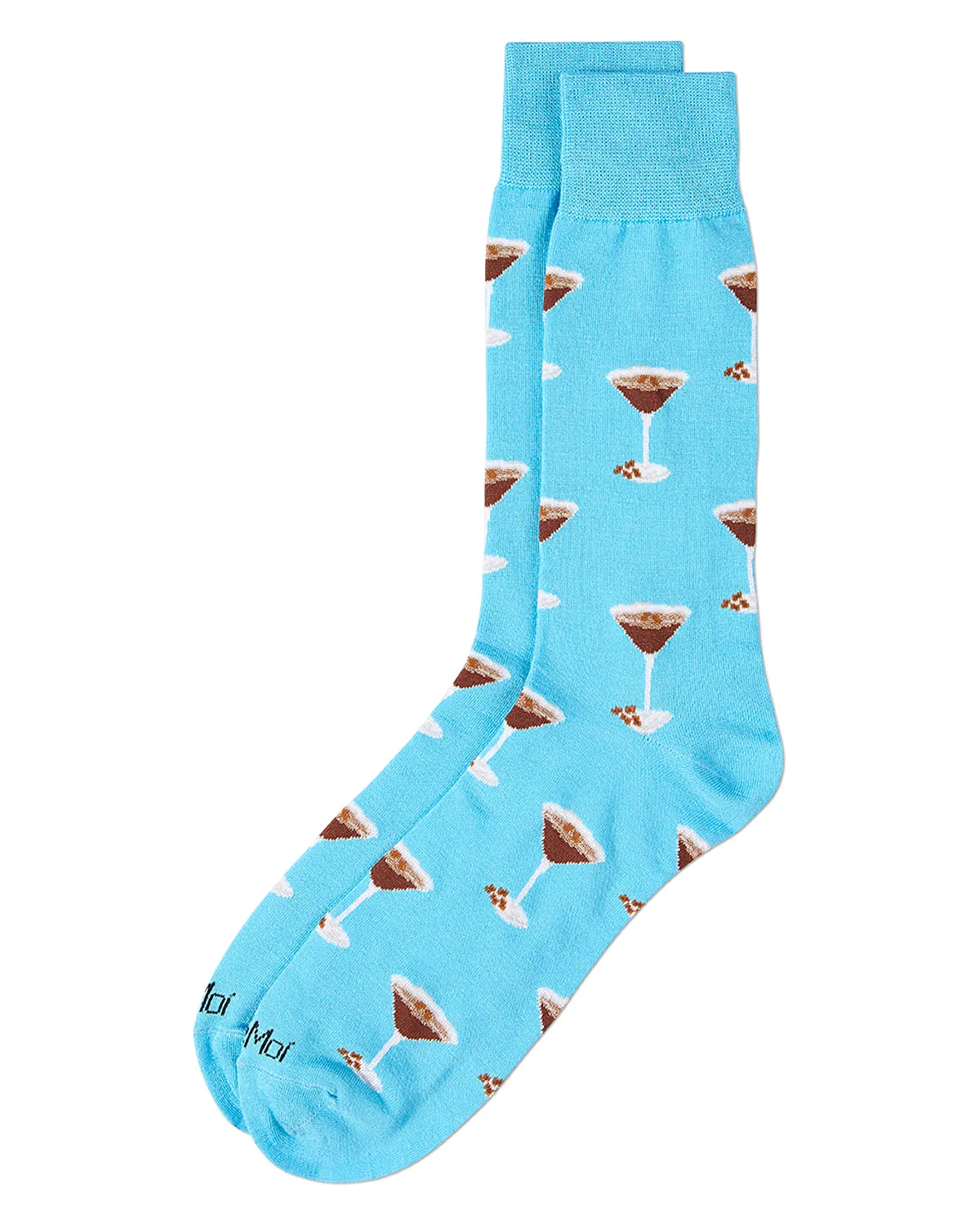 Men's "Espresso Martini" Rayon Blend Novelty Crew Sock sold by MeMoi product image thumbnail 3