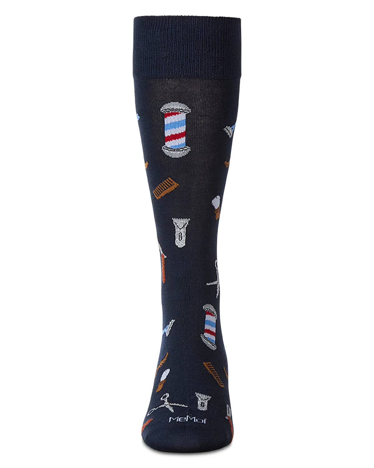 Men's Barber Shop Rayon Blend Novelty Crew Sock sold by MeMoi product image thumbnail 2