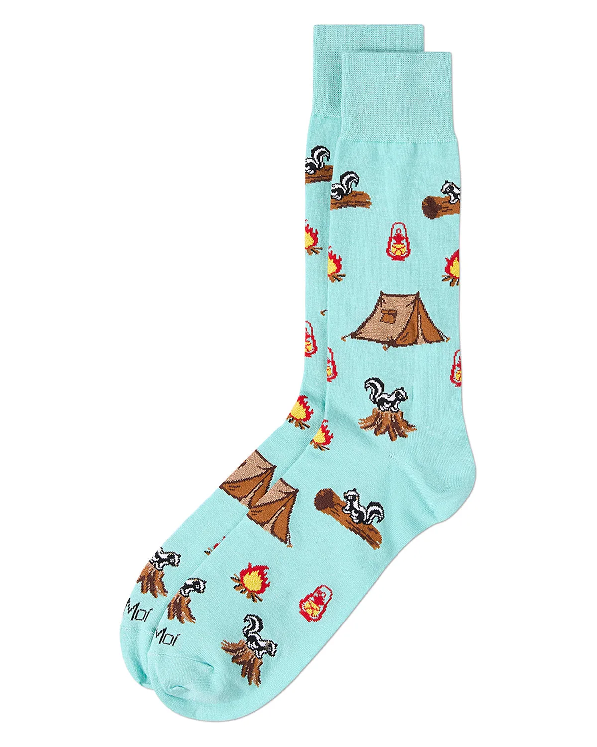 Men's "Stinky Campsite" Rayon Blend Novelty Crew Sock sold by MeMoi product image thumbnail 3