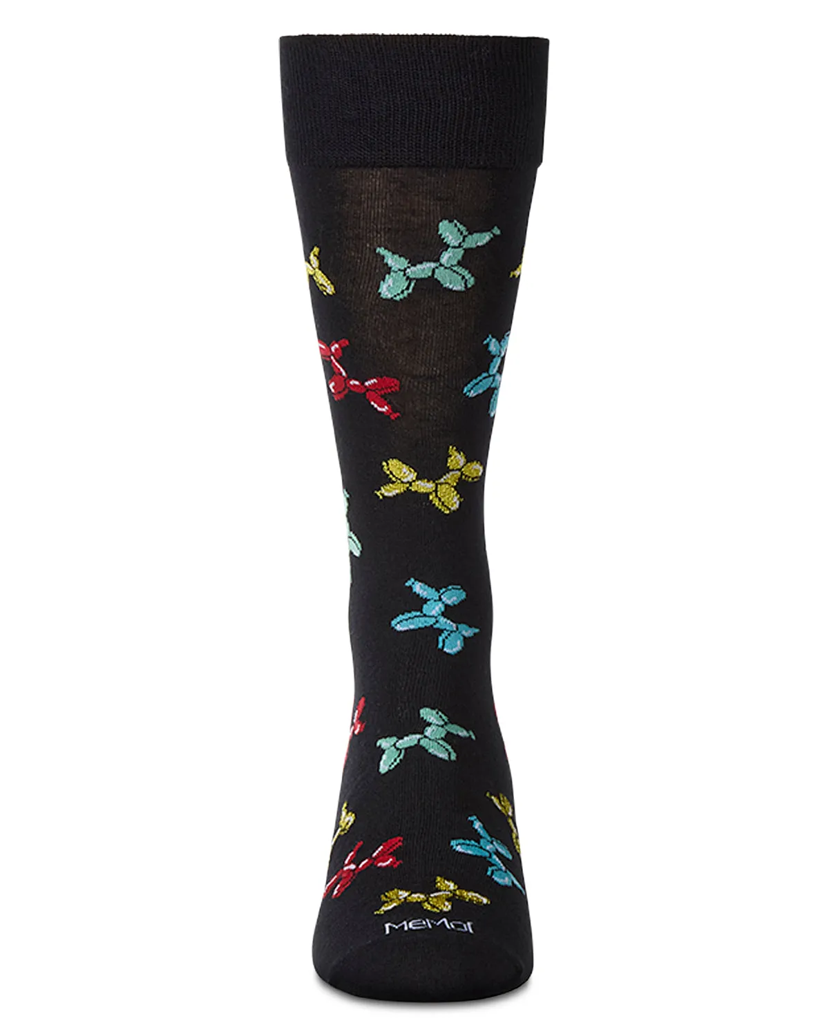 Men's "Balloon Animals" Rayon Blend Novelty Crew Sock sold by MeMoi product image thumbnail 2