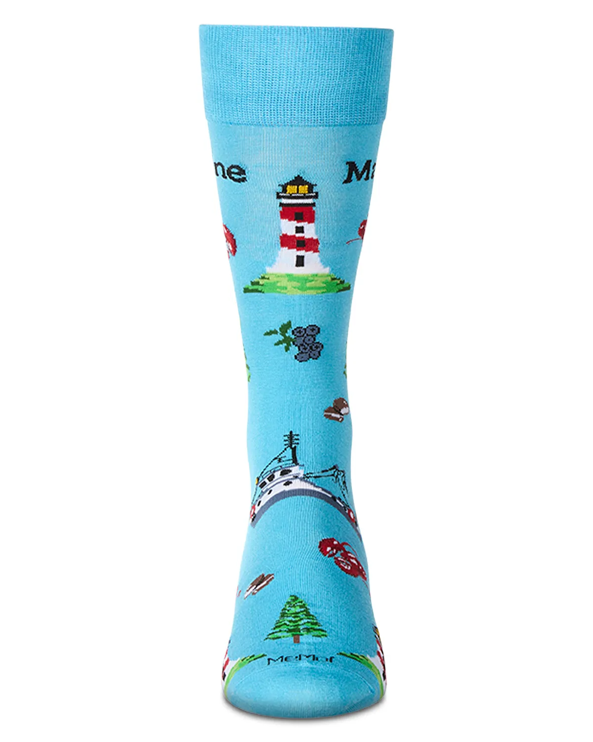 Men's Maine Themed Rayon Blend Novelty Crew Sock sold by MeMoi product image thumbnail 2